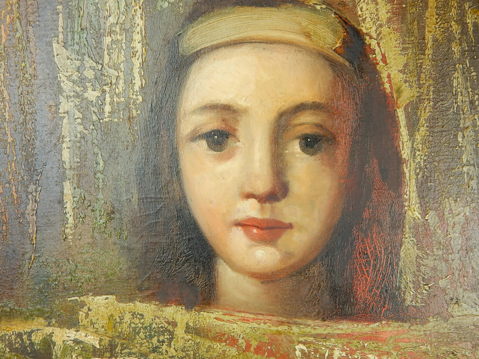 Mid 20th Century Roman Girl, Oil on Canvas by Furio Barcellini, Framed - 4