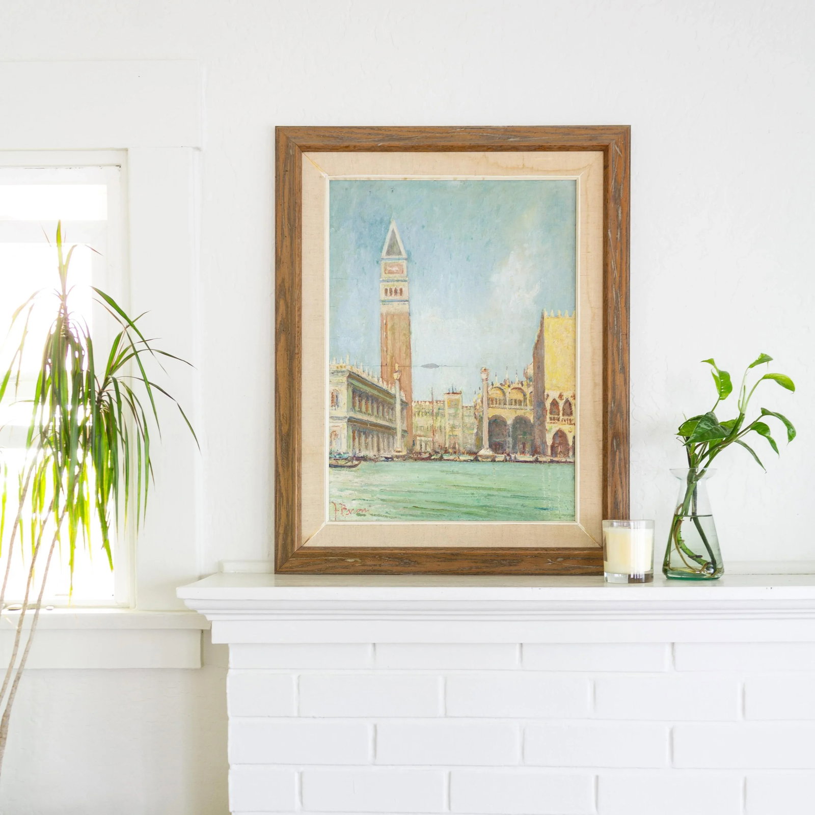 Venice Grand Canal Painting by Italian Artist Franco Baroni - 2