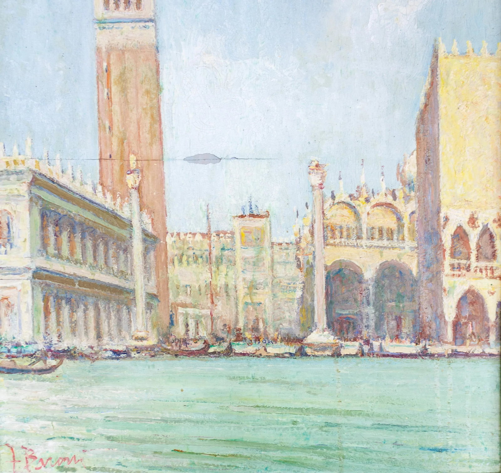 Venice Grand Canal Painting by Italian Artist Franco Baroni - 5