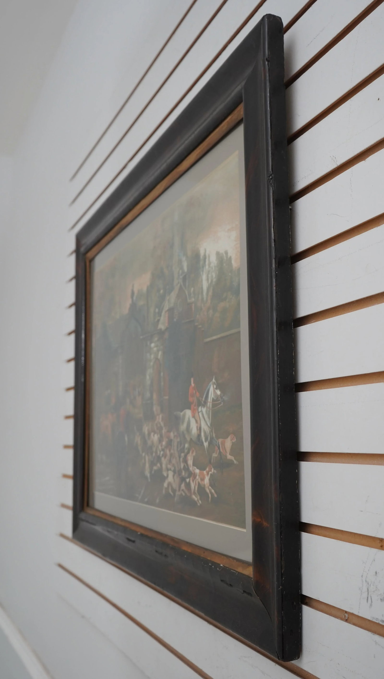 Vintage Hunt Scene Framed Art - 2