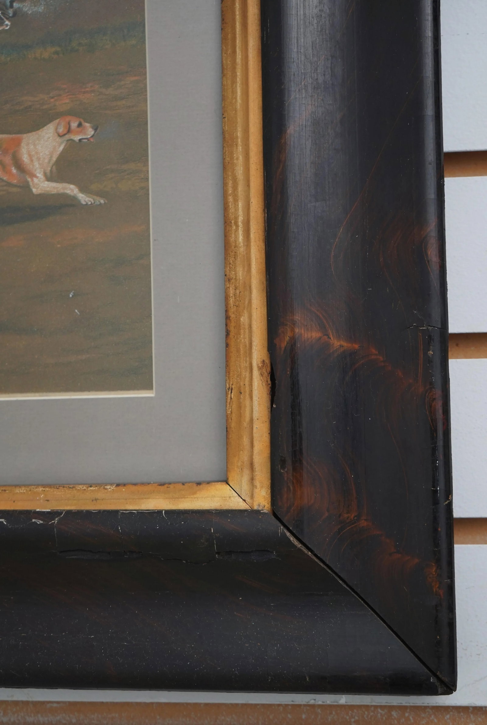 Vintage Hunt Scene Framed Art - 3