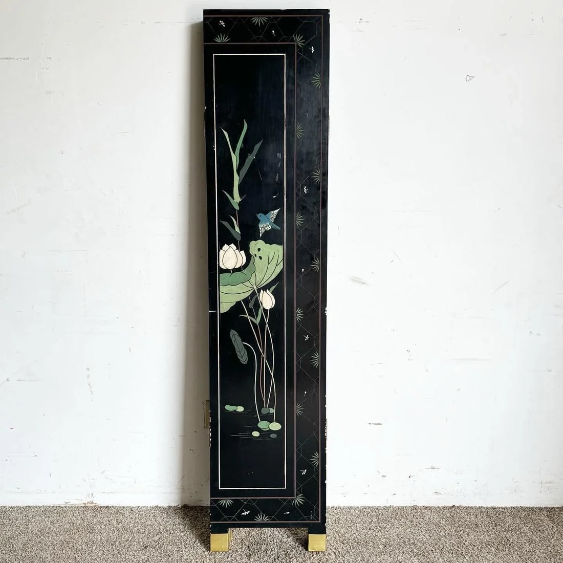 Chinese Hand Carved and Painted Room Divider/Screen - 5