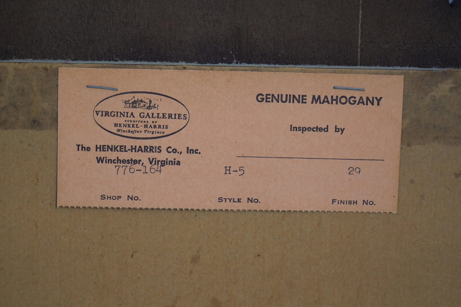 Henkel Harris Model H-5 Mahogany Chippendale Mirror - 11