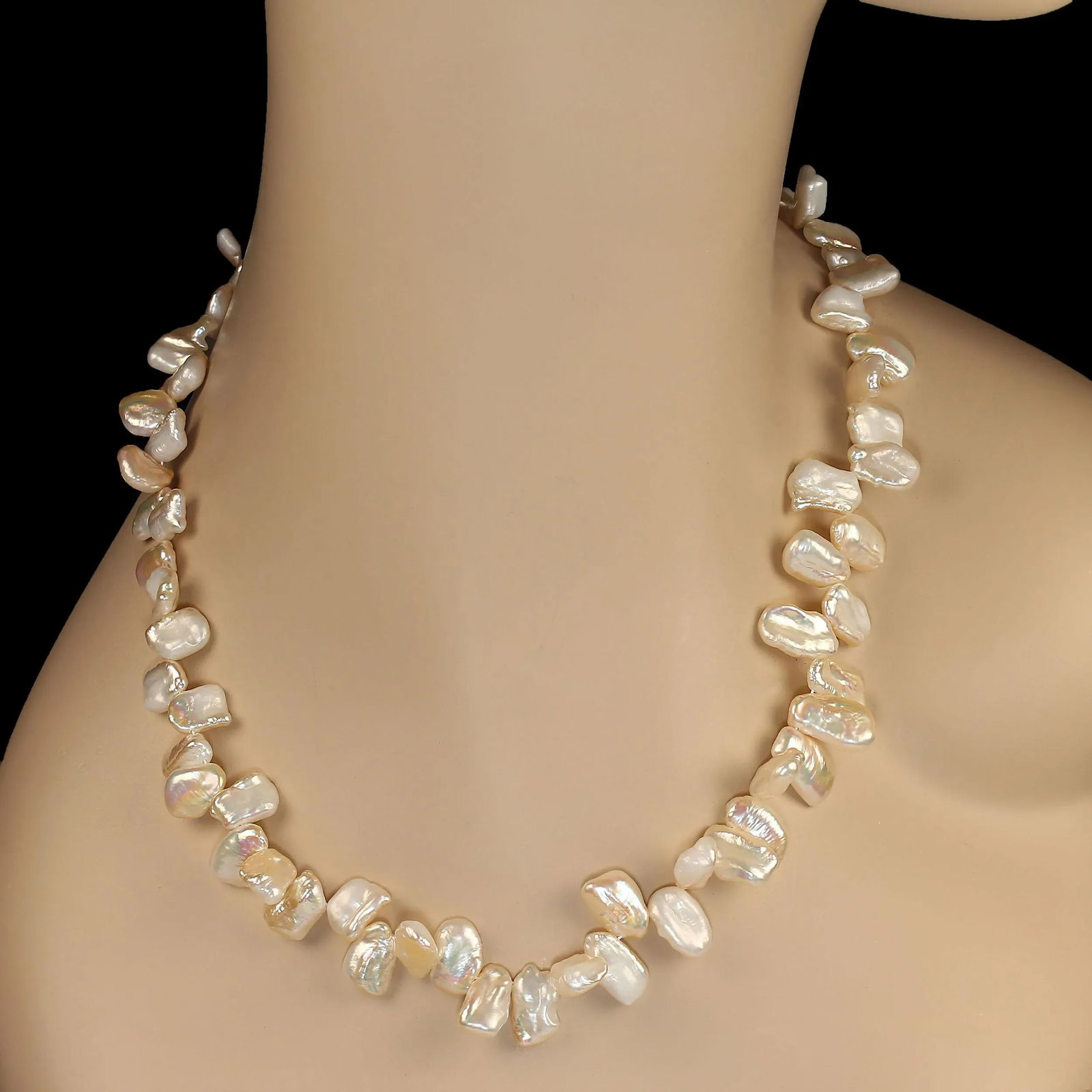 Ajd 27 Inch Peachy Pearl Necklace - 4