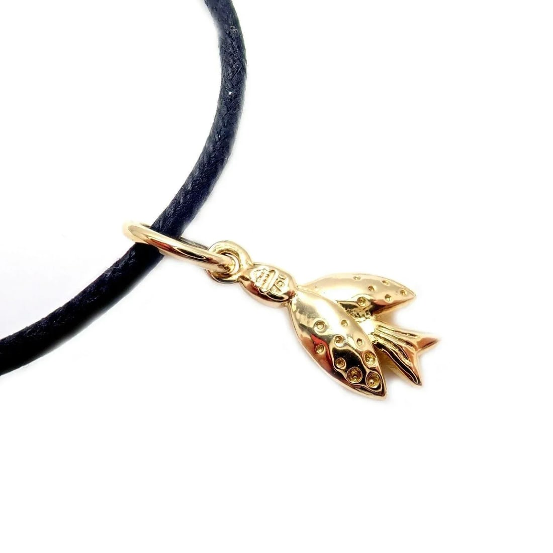 Temple St Clair 18k Flying Dove Charm Cord Bracelet - 2