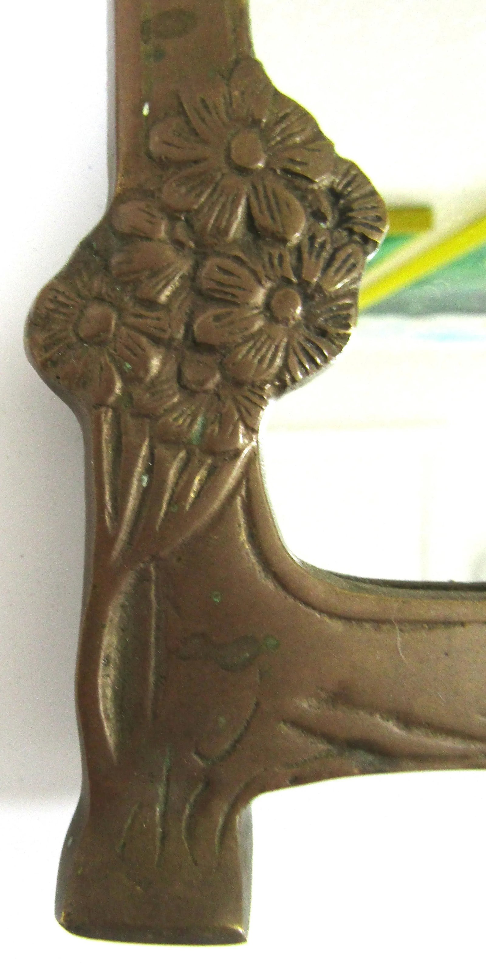 Lady of the Lake Antique Art Nouveau Bronze Free-Standing Table Mirror, Circa 1910 - 5
