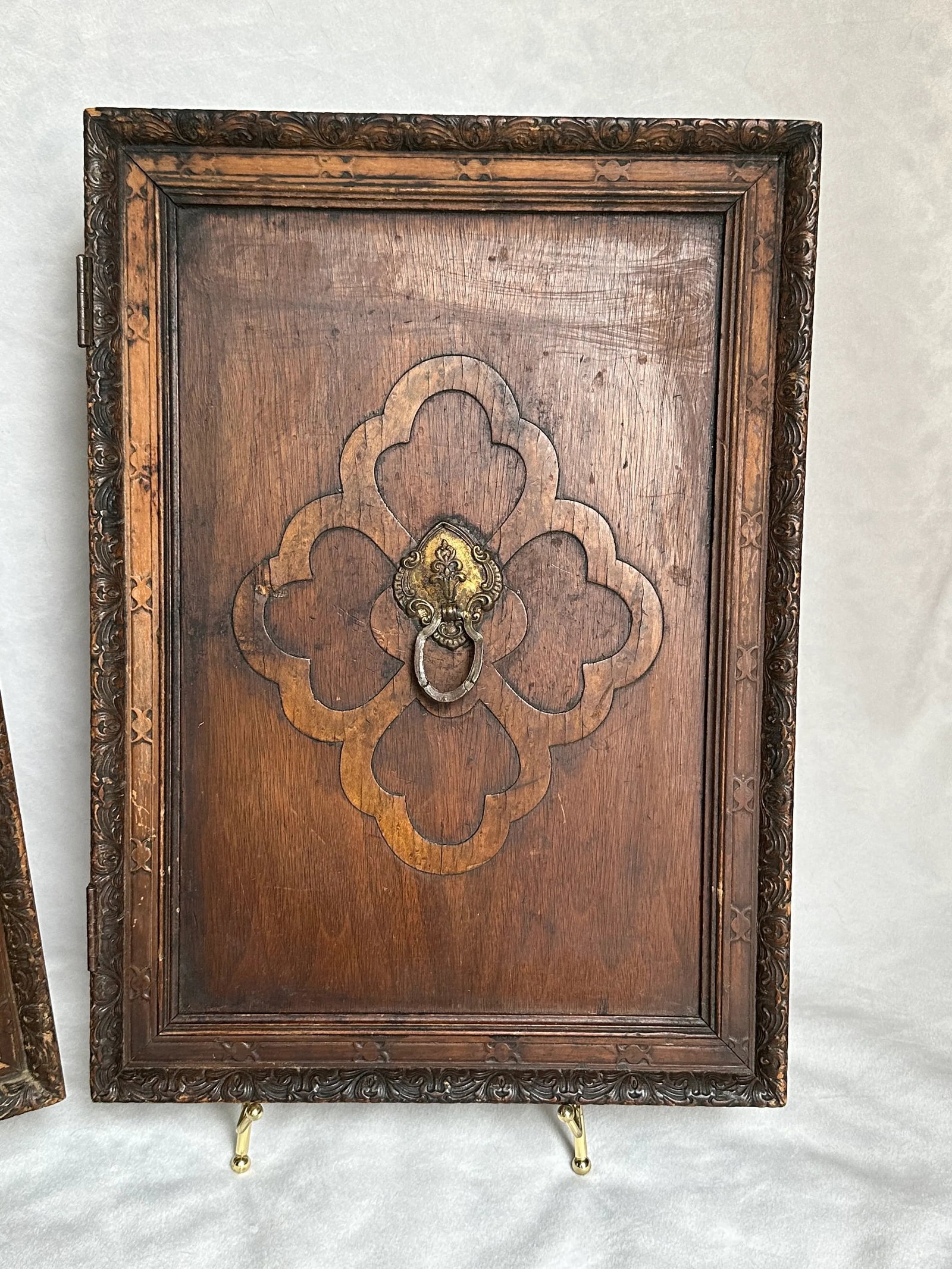 Antique Carved Panels Wall Decor- Set of 2 - 2