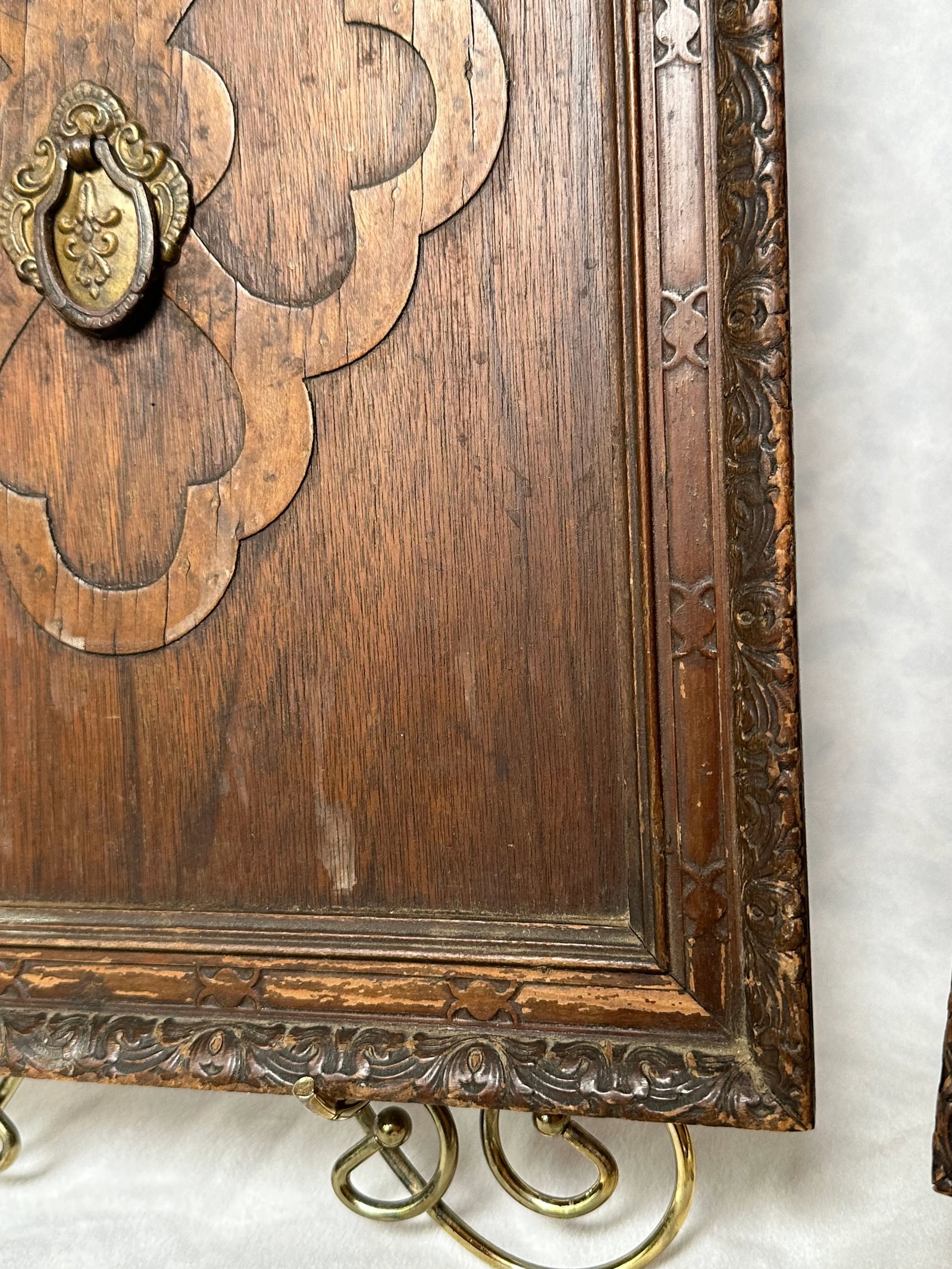 Antique Carved Panels Wall Decor- Set of 2 - 5