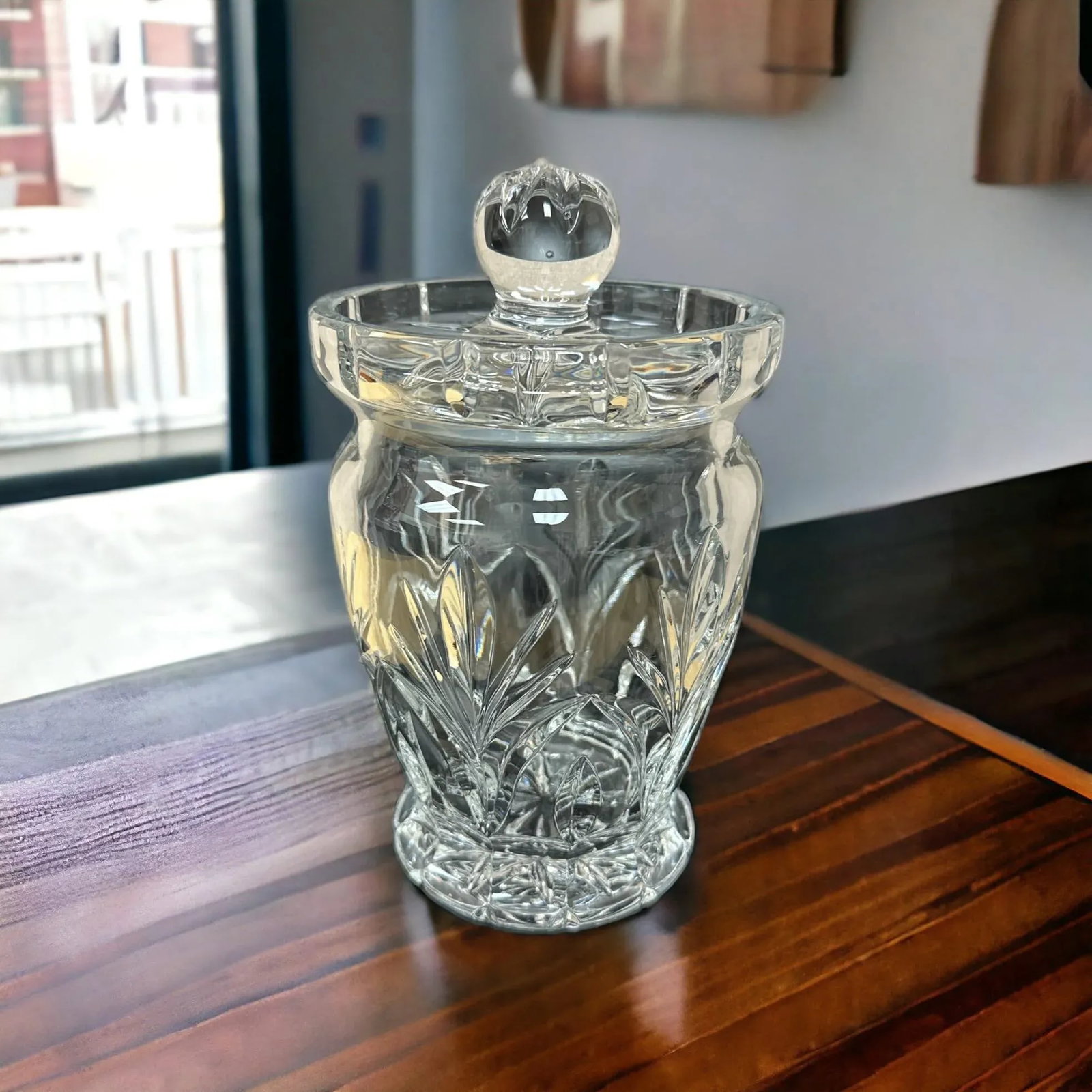 Canterbury Marquis Waterford Crystal Glass Biscuit Jar - 6