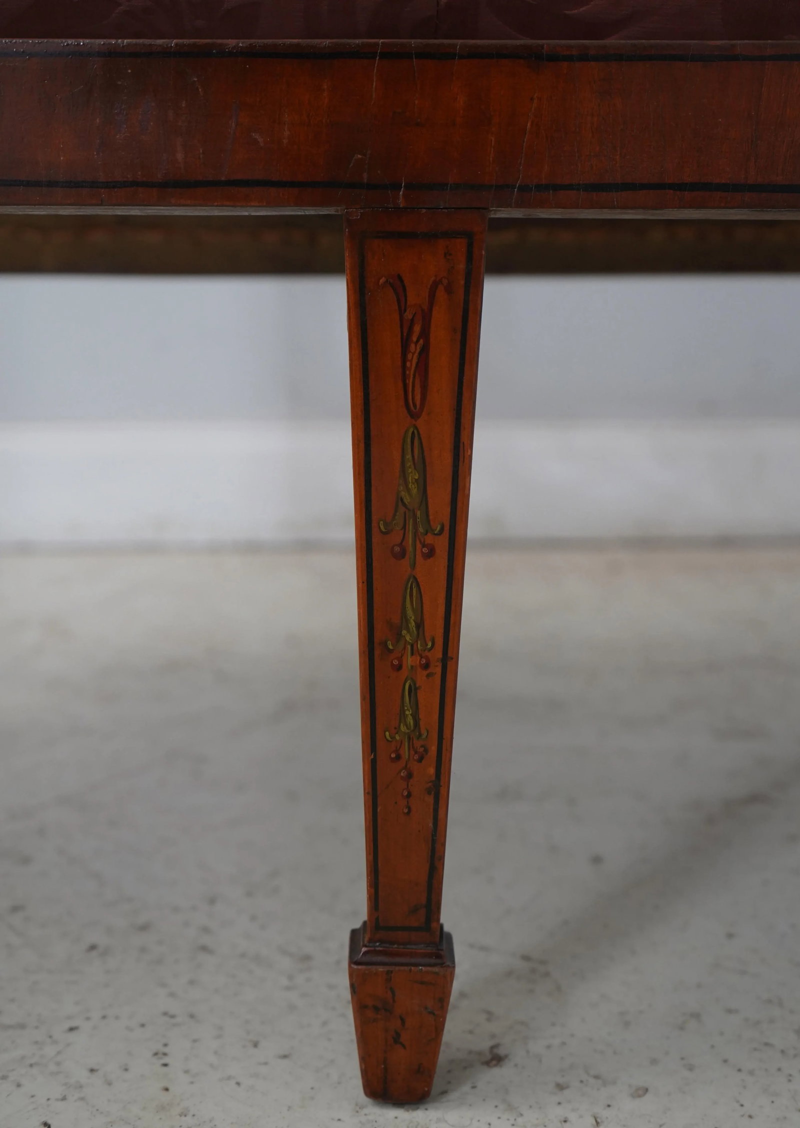 Antique English Adams Paint Decorated Settee - 4