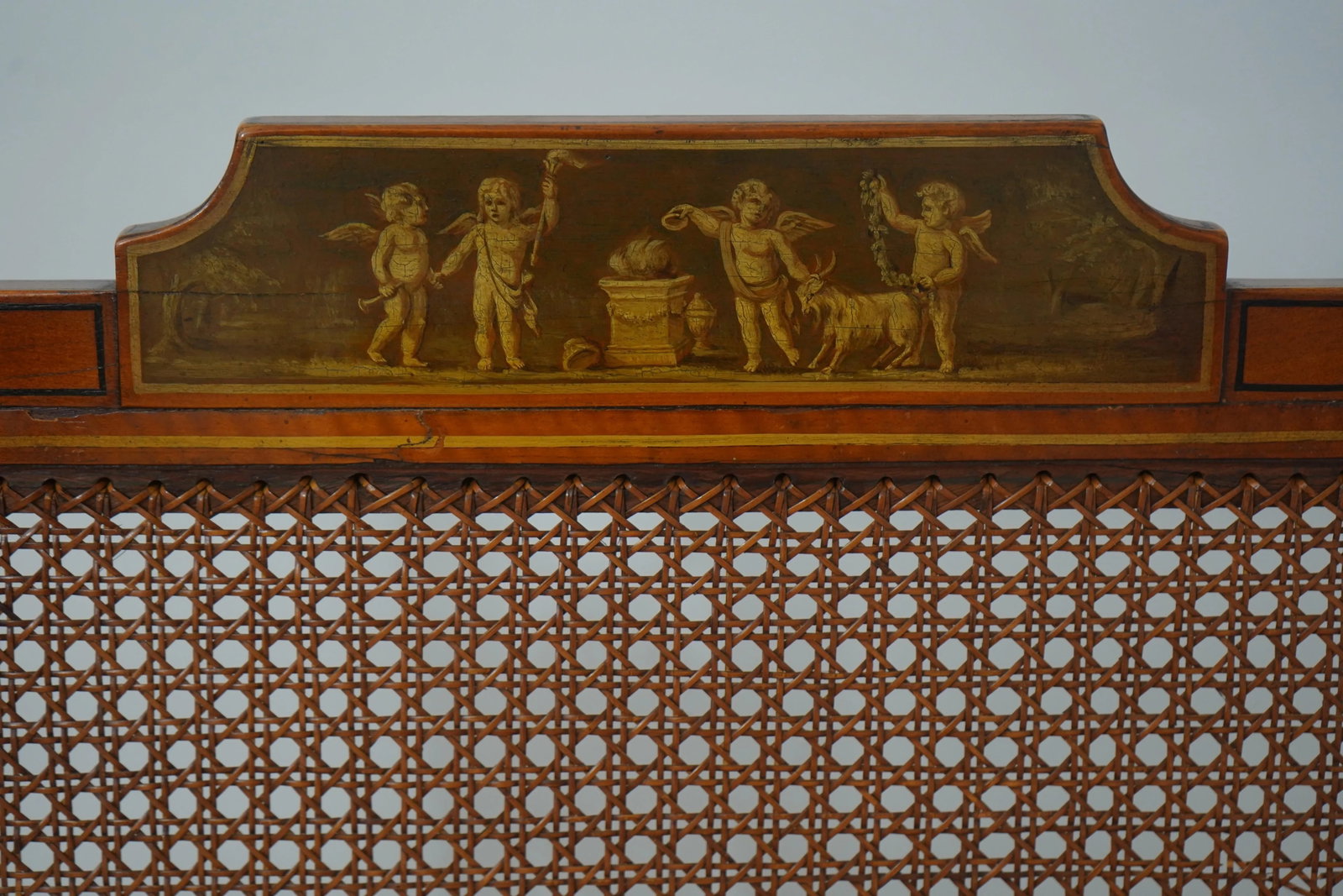 Antique English Adams Paint Decorated Settee - 7