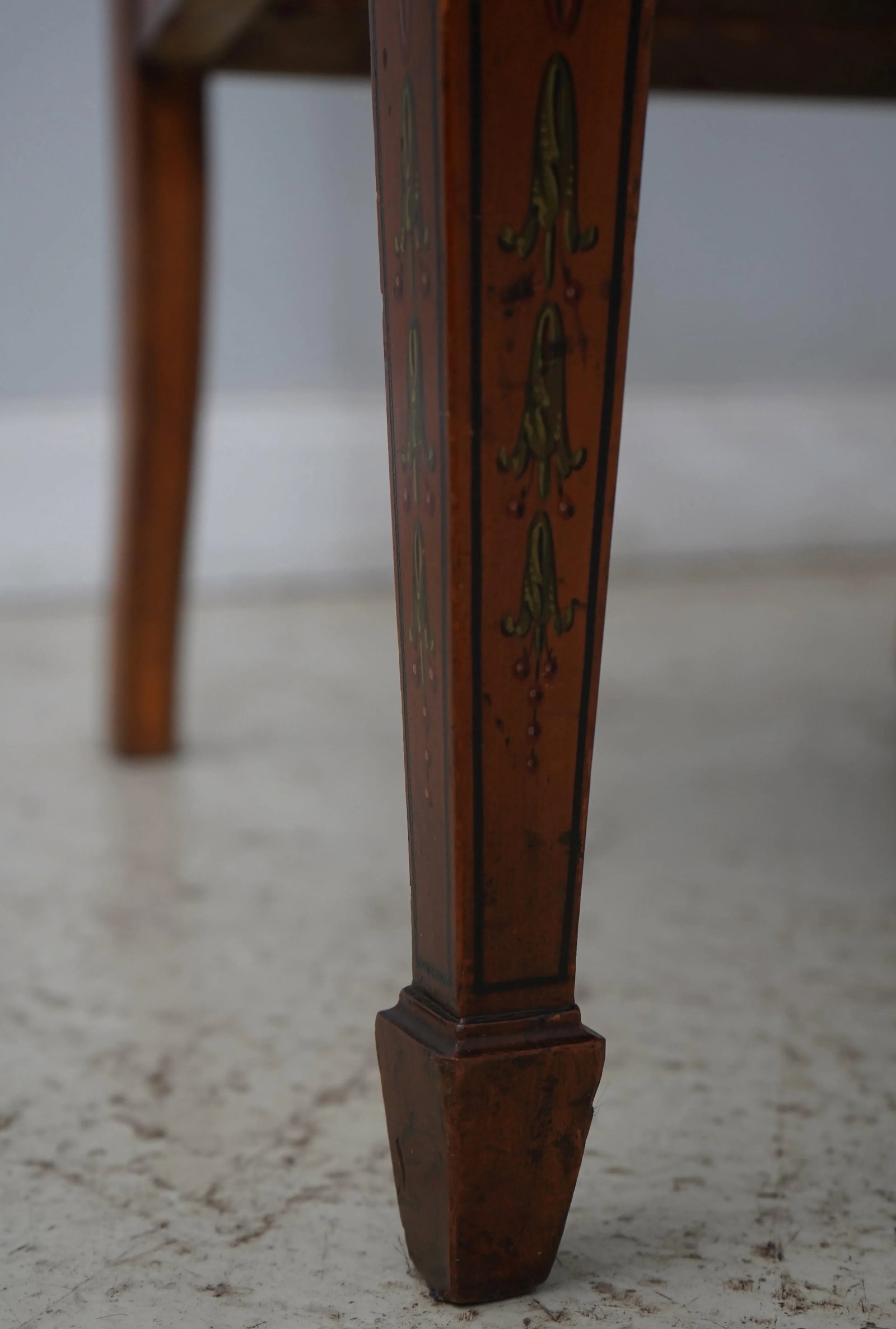 Antique English Adams Paint Decorated Settee - 8