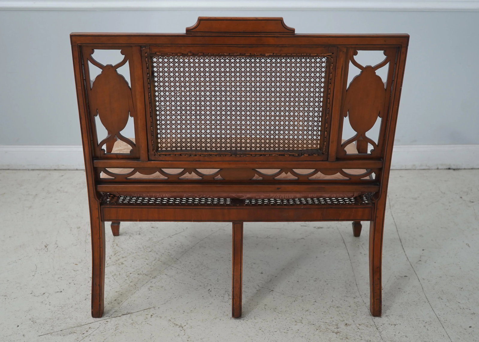 Antique English Adams Paint Decorated Settee - 9