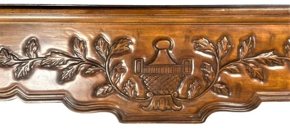 Late 20th Century Large French Provincial Carved Cherry Wood Cocktail or Coffee Table - Attributed t - 2