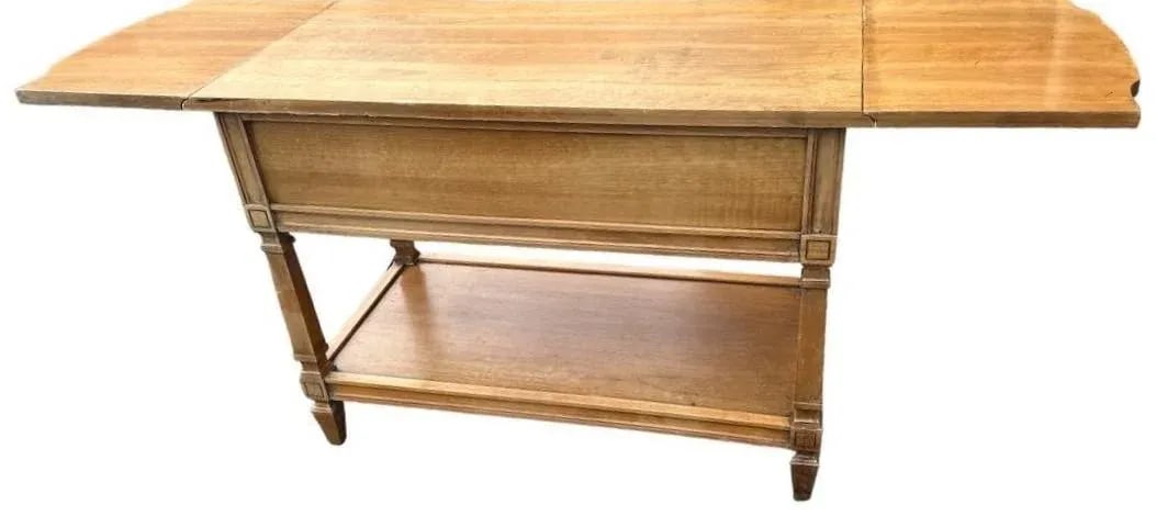 Thomasville Neoclassical Walnut Dropleaf Server - Vintage Mid 20th Century - 2