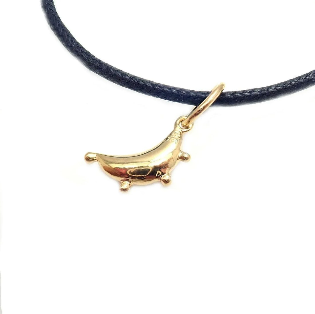 Temple St Clair 18k Crescent Moon Charm Cord Bracelet - 2