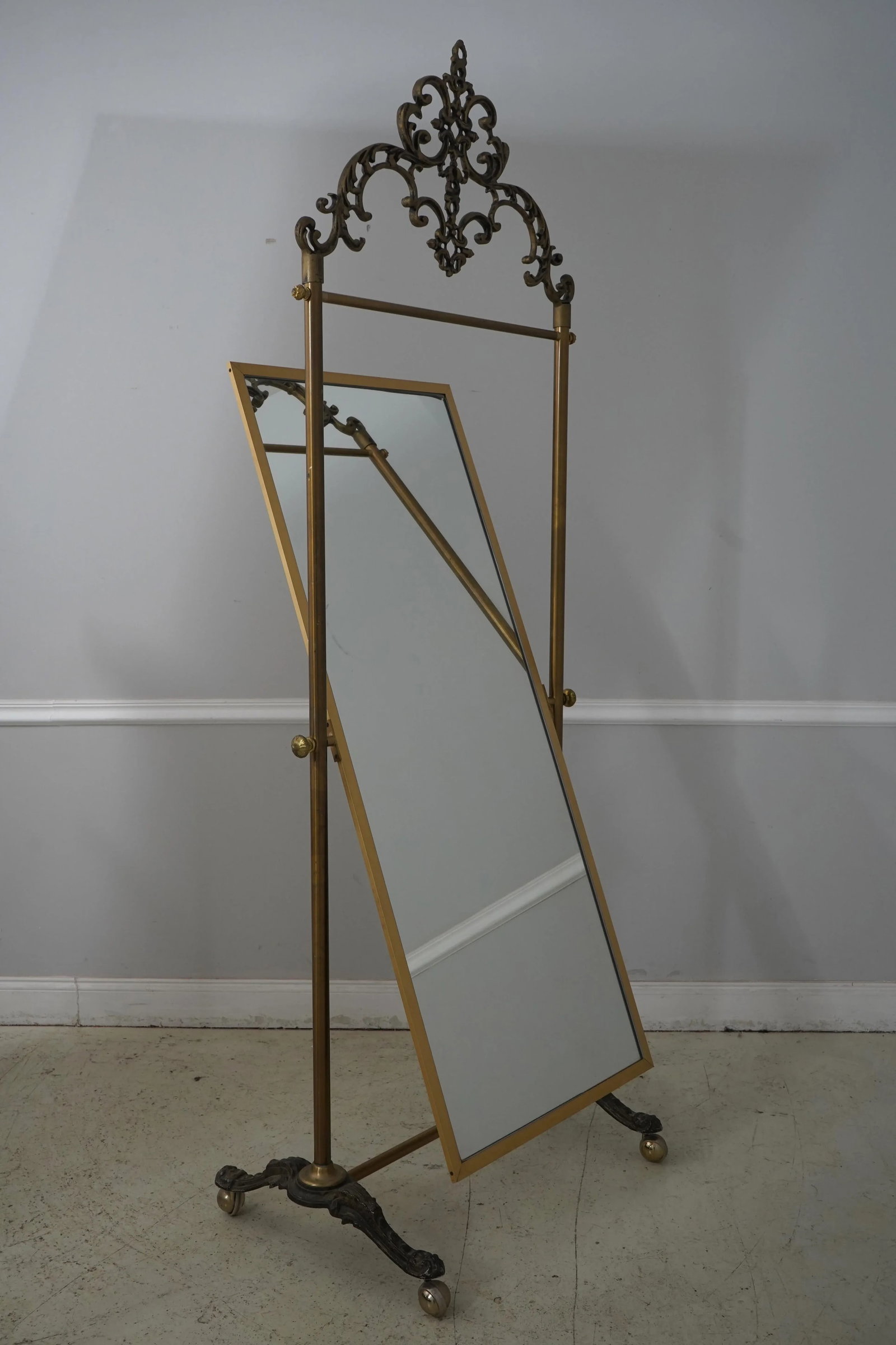 Stunning French Victorian Style Cheval Dressing Mirror - 2