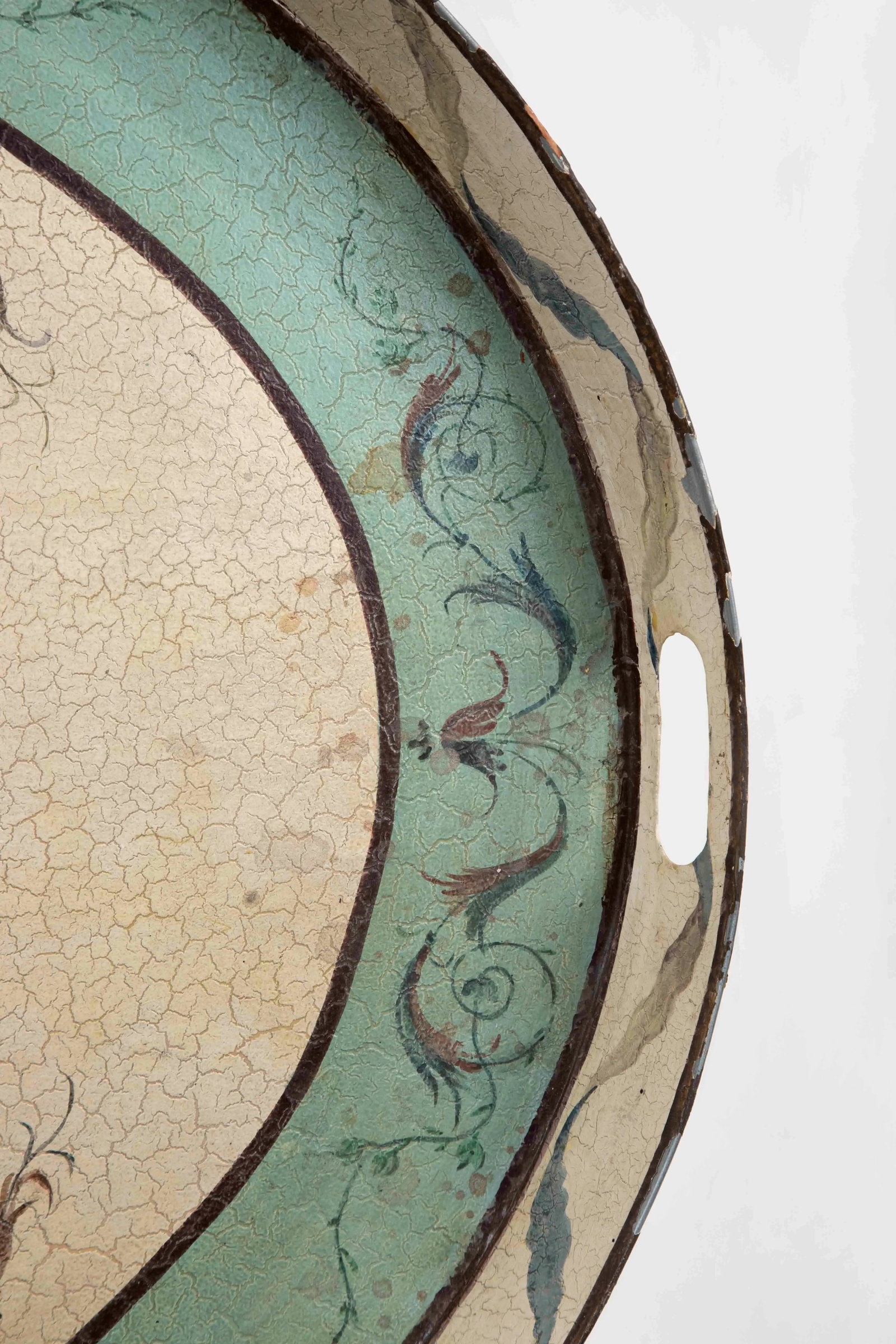 Vintage Tray in Muted Country Palette - 5