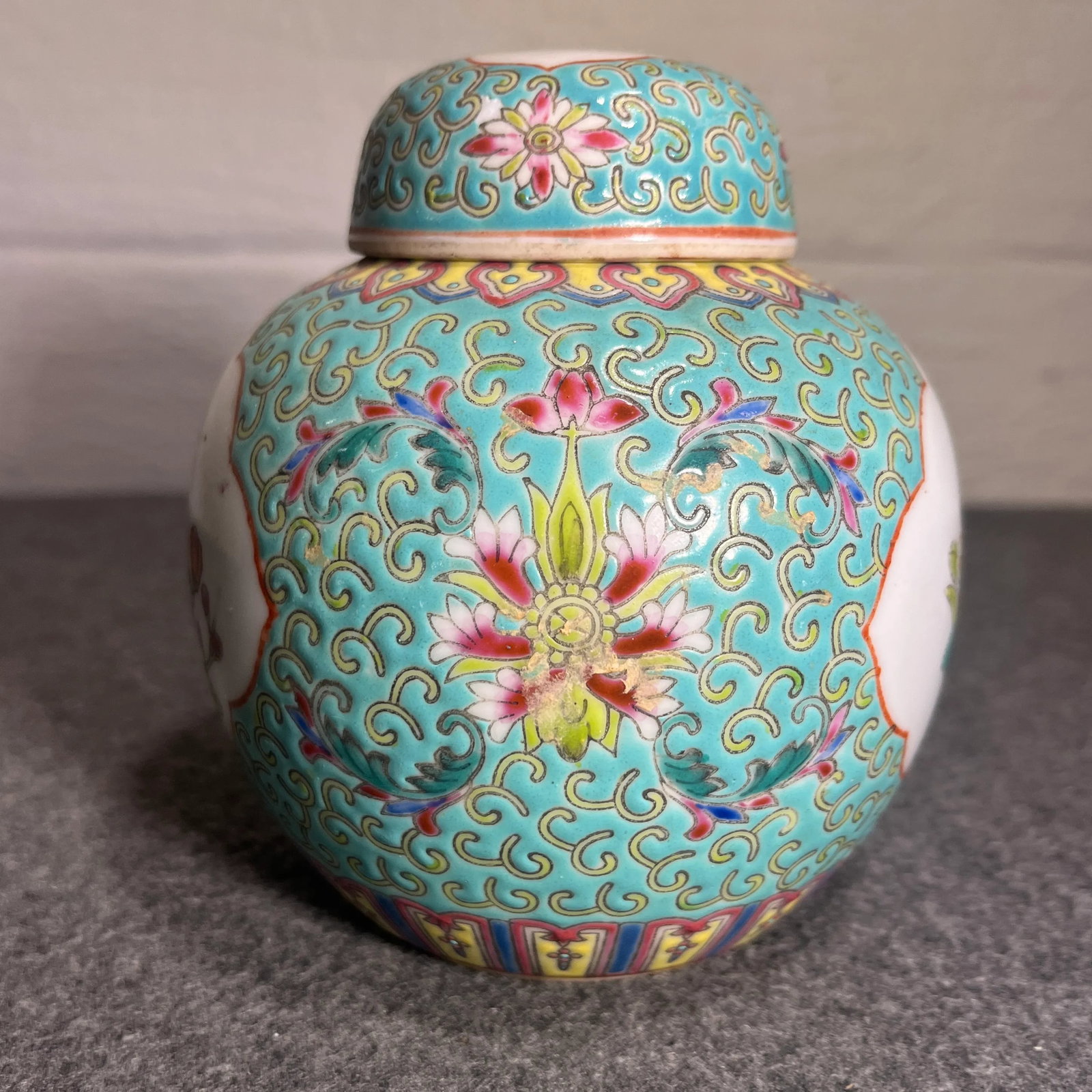 Chinese Famille Rose Ginger Jar - 4