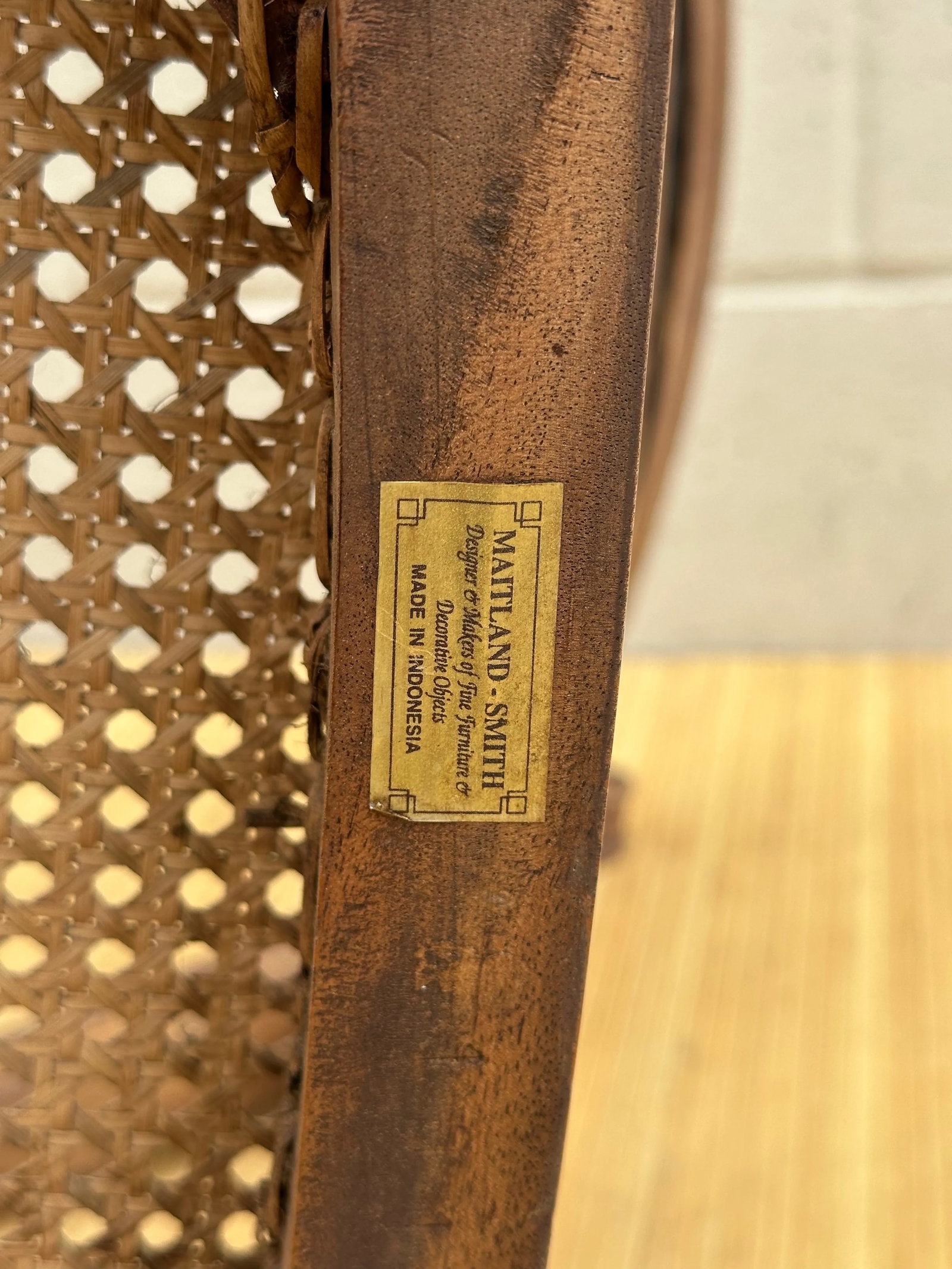 Vintage Pair of Armchairs by Maitland-Smith Regency Style - 12