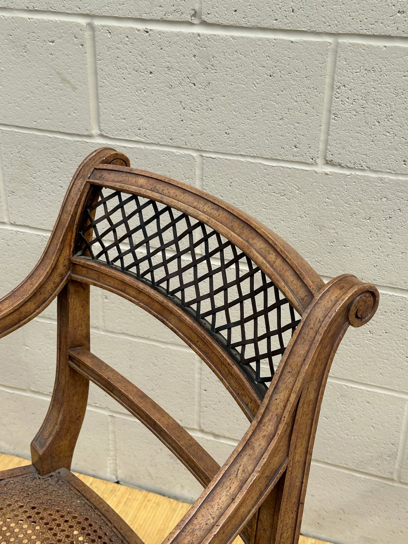 Vintage Pair of Armchairs by Maitland-Smith Regency Style - 9