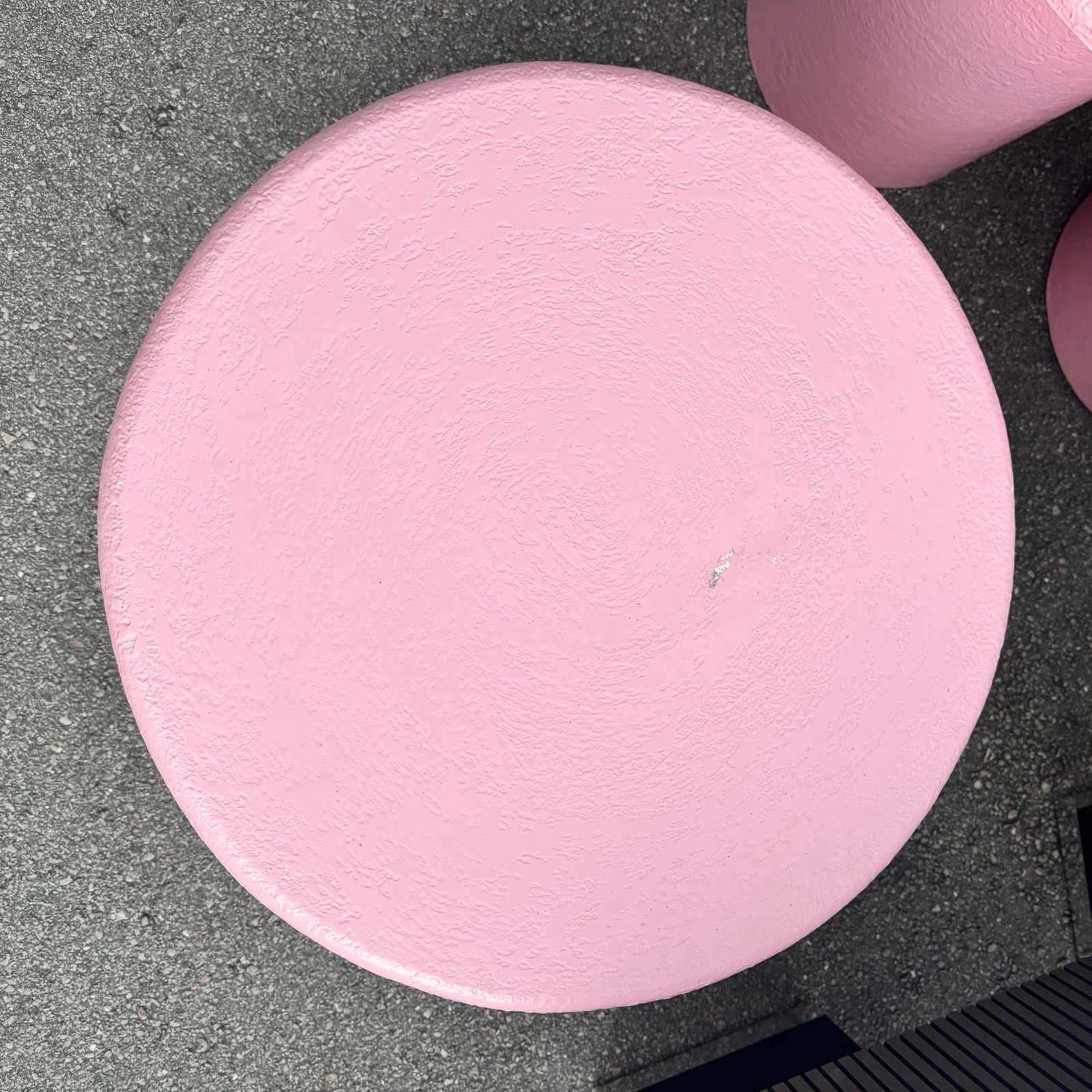 Postmodern Pink Textures Circular Mushroom Nesting Tables - Set of 4 - 12