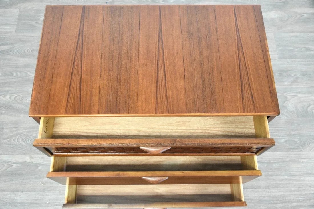 1960s Refinished Walnut Dresser by Lane - 4