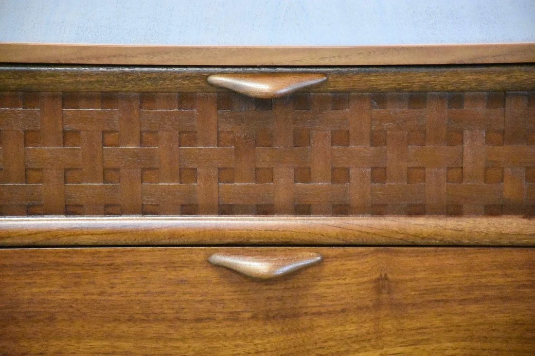 1960s Refinished Walnut Dresser by Lane - 7