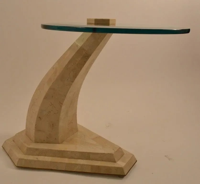 Maitland Smith Tessellated Stone and Bevelled Plate Glass Table Casa Bique - 3