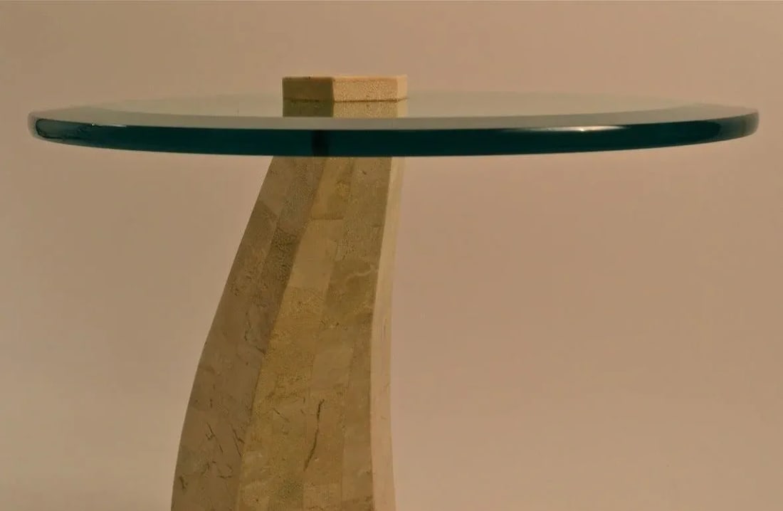Maitland Smith Tessellated Stone and Bevelled Plate Glass Table Casa Bique - 8