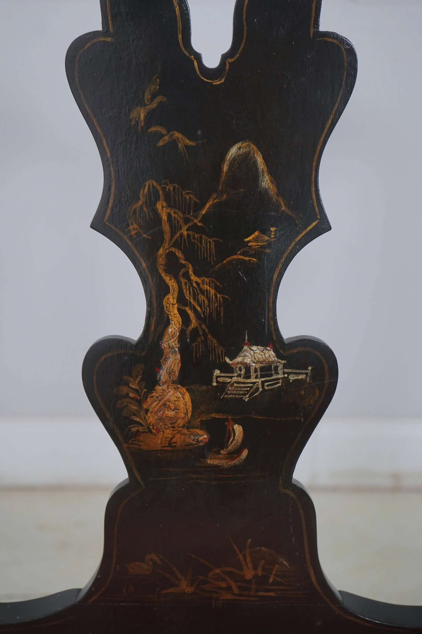Chinoiserie Decorated Vintage Double Back Settee - 10
