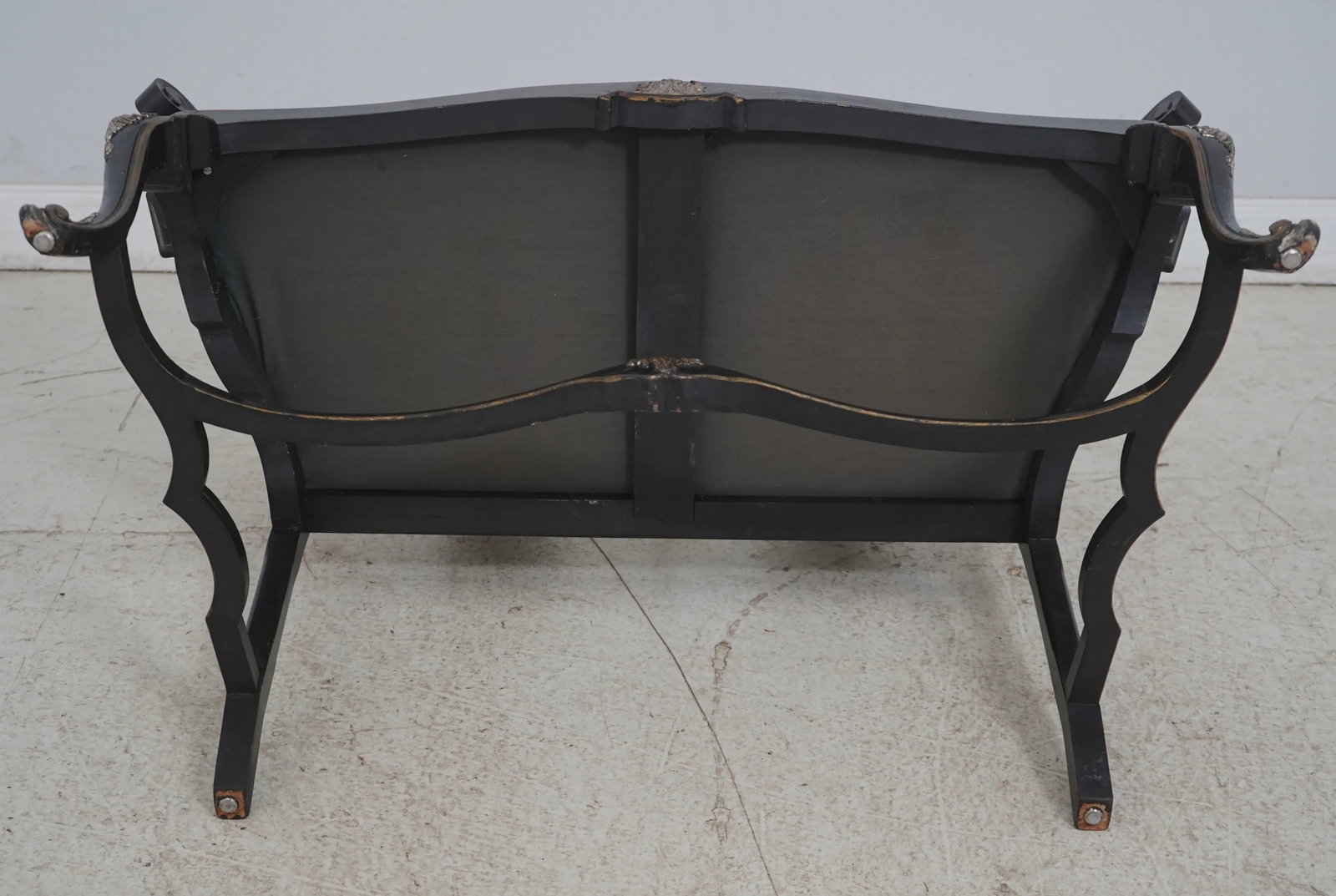 Chinoiserie Decorated Vintage Double Back Settee - 12