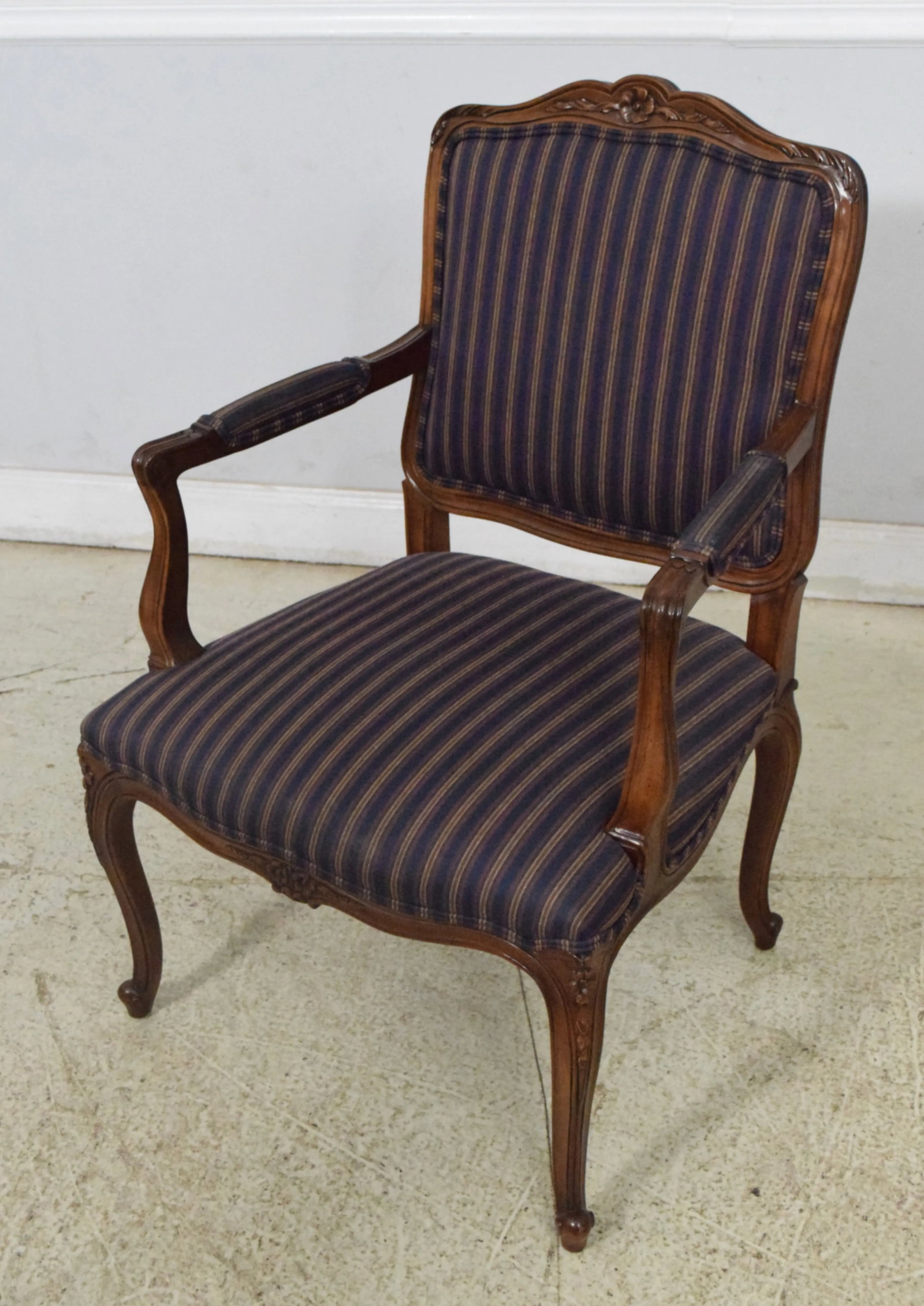 Pair Kindel French Louis XV Upholstered Armchairs - 2