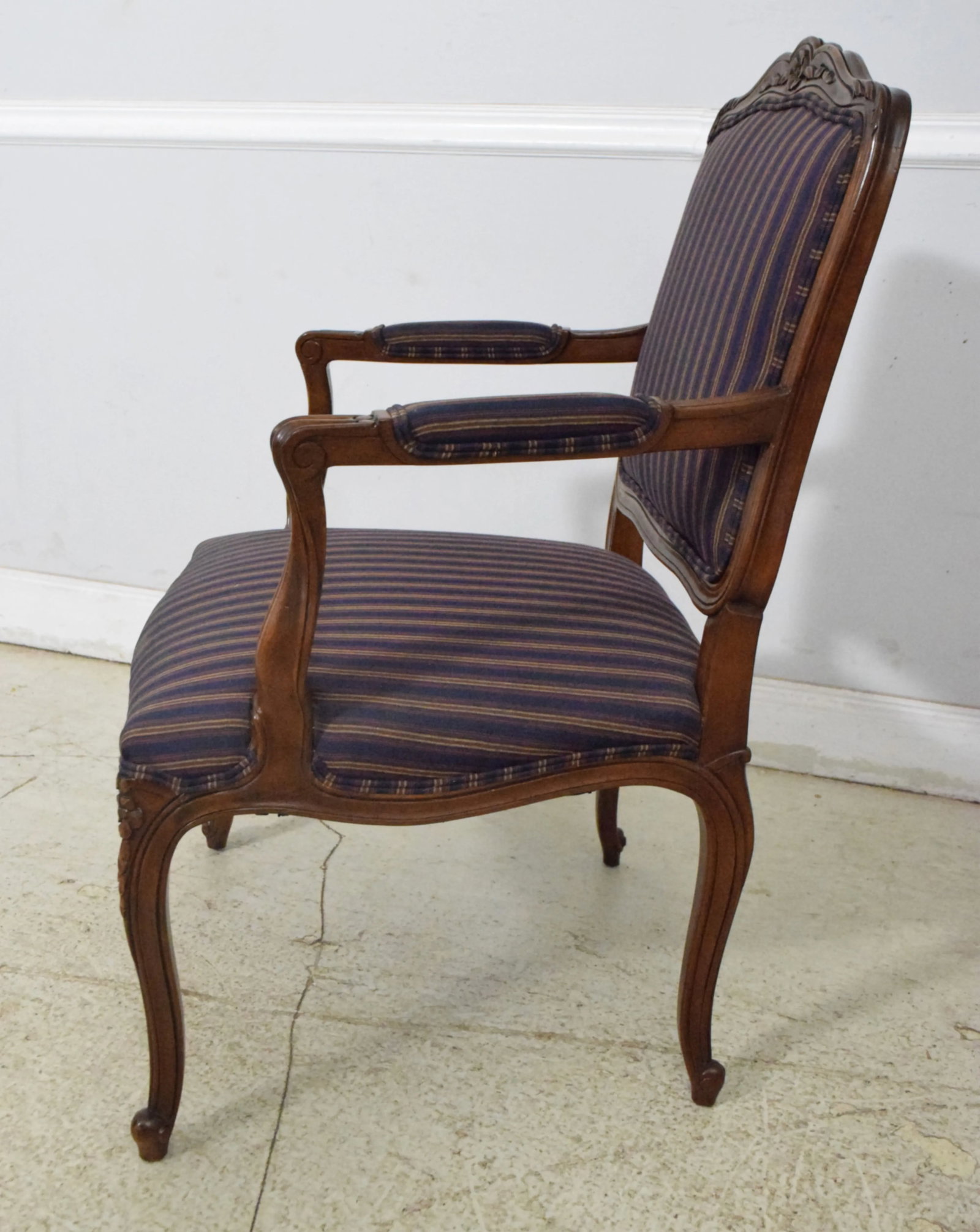 Pair Kindel French Louis XV Upholstered Armchairs - 4