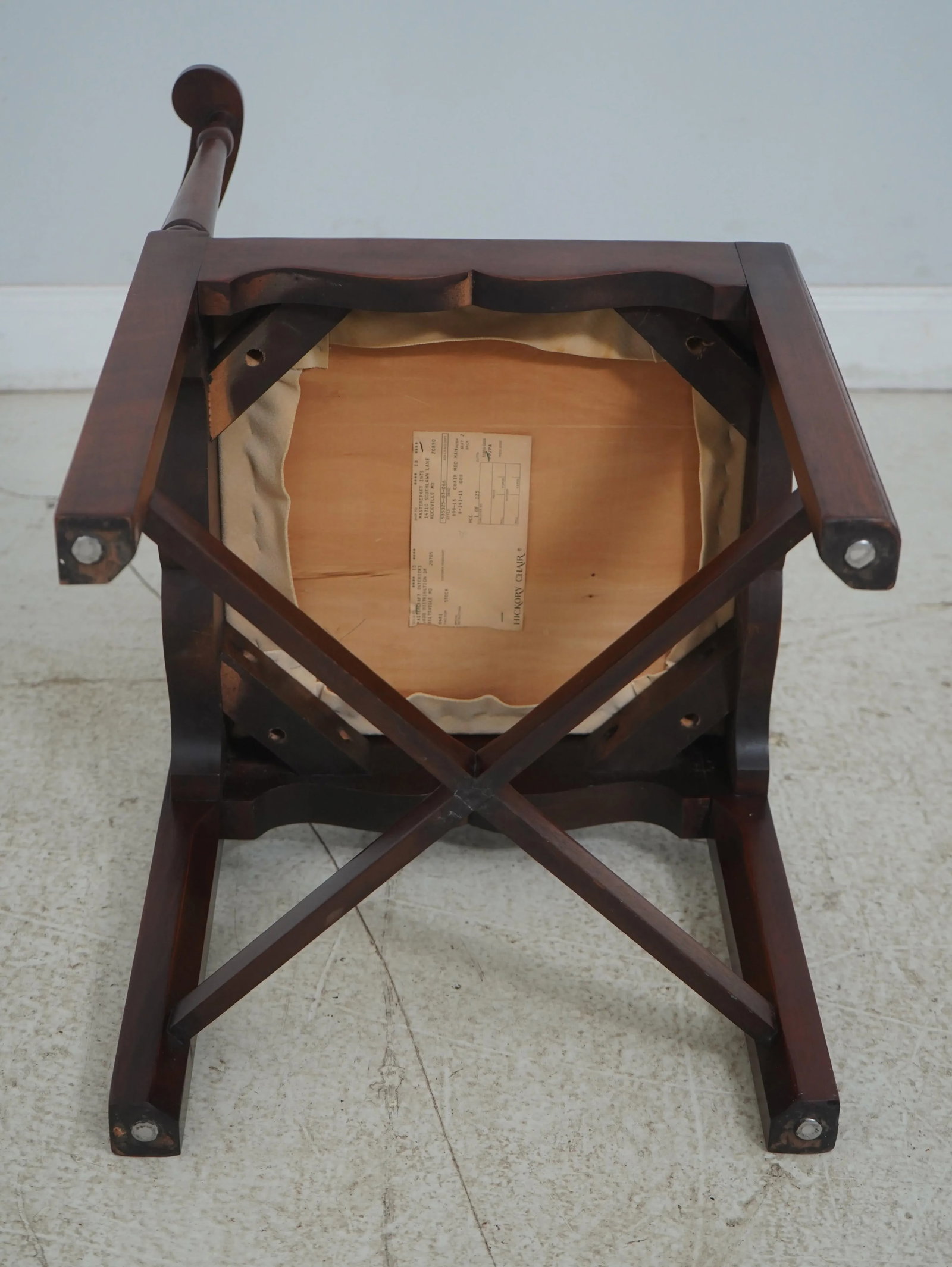 Pair Hickory Chair Chippendale Mahogany Corner Chairs - 11