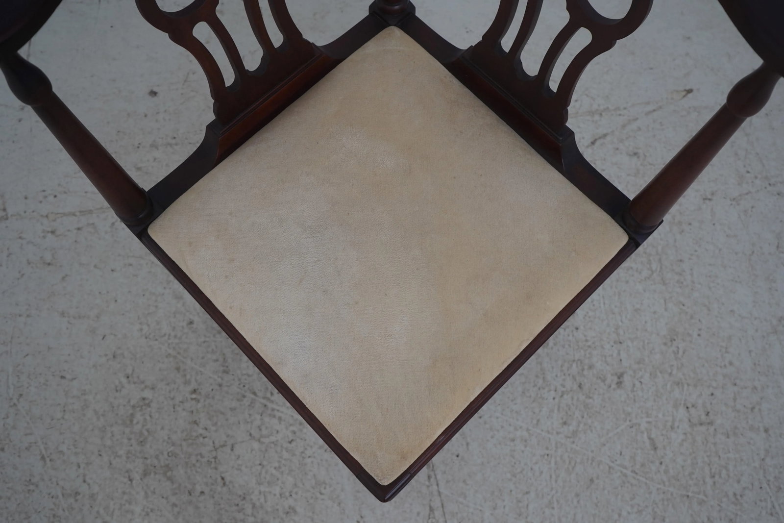 Pair Hickory Chair Chippendale Mahogany Corner Chairs - 9