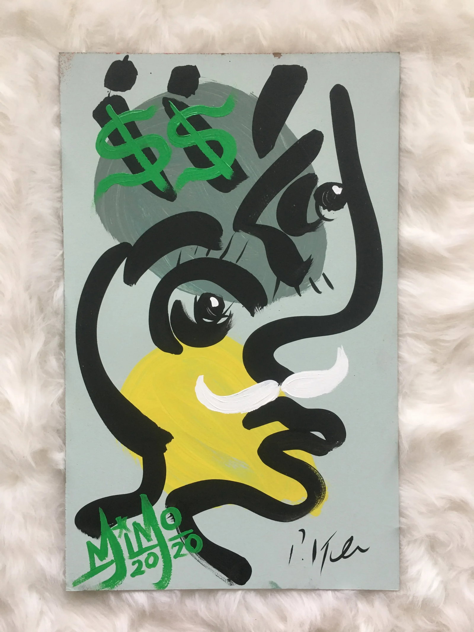Rare Peter Keil & Mike Mozart "MiMo" Collaboration - Original Painting - 9