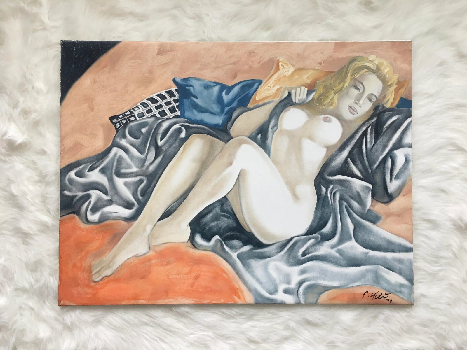 Rare Realistic Nude Painting, Peter Keil, 1979 - 10
