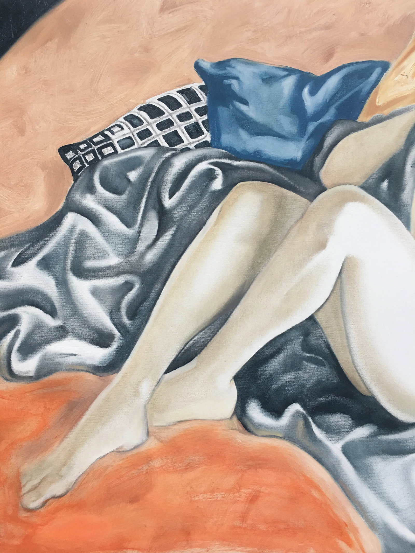 Rare Realistic Nude Painting, Peter Keil, 1979 - 4