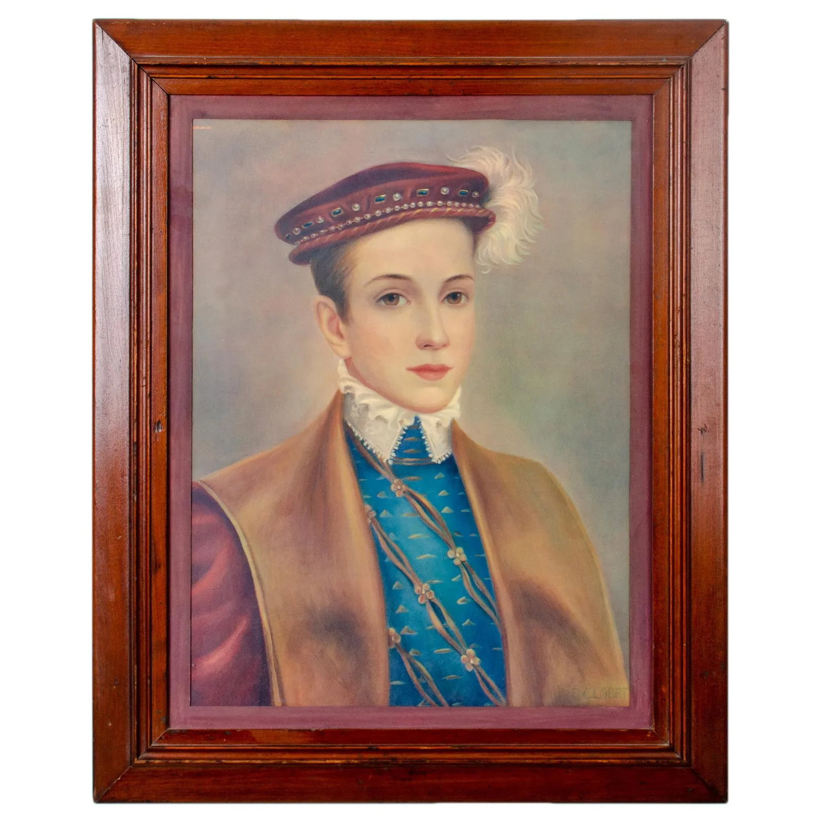 1940s Portraits of French Nobility, Lithographs After Francois Clouet - a Pair - 2