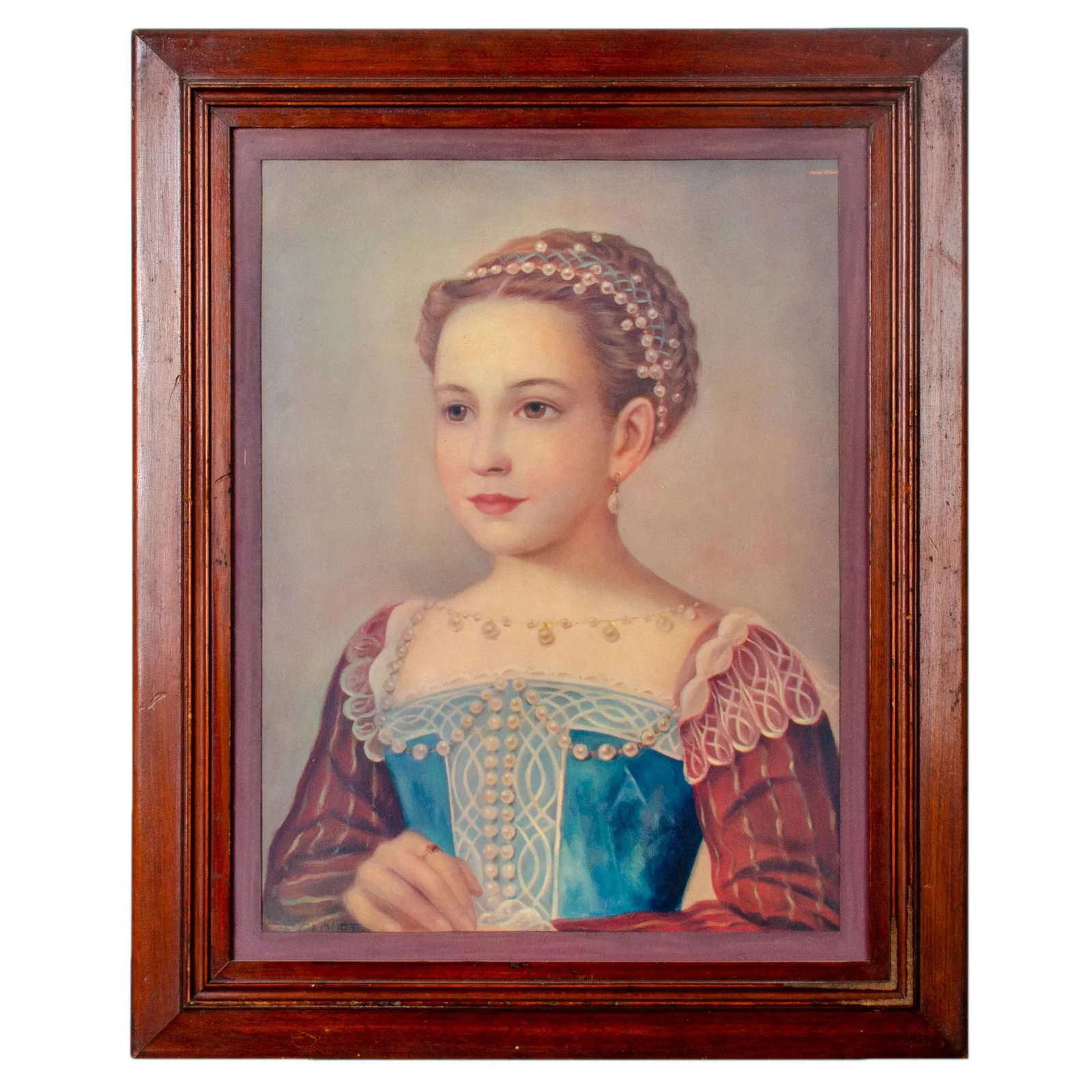 1940s Portraits of French Nobility, Lithographs After Francois Clouet - a Pair - 3