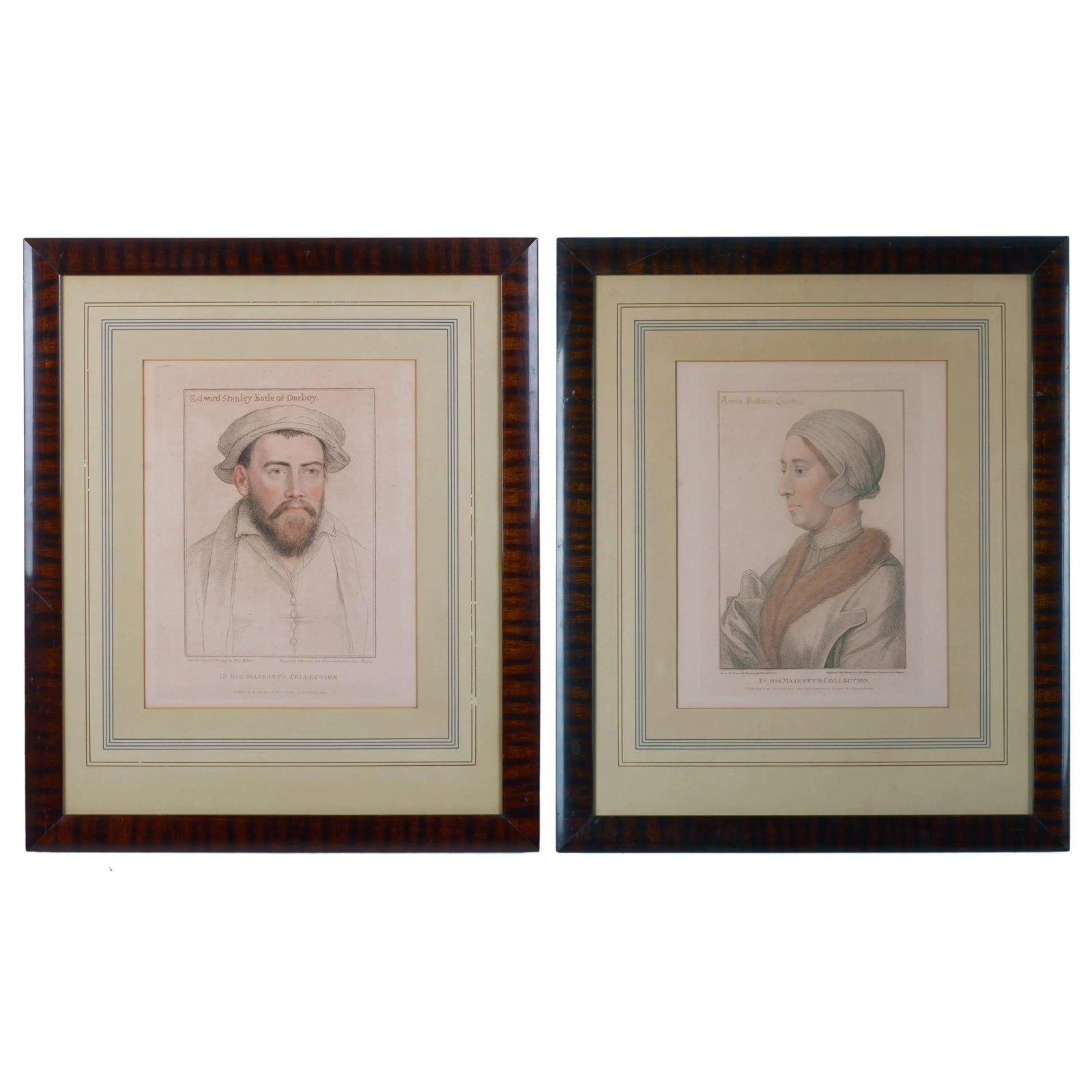 Edward Stanley and Anne Boleyn, Engravings by Bartolozzi After Holdbein C.1790s - 13