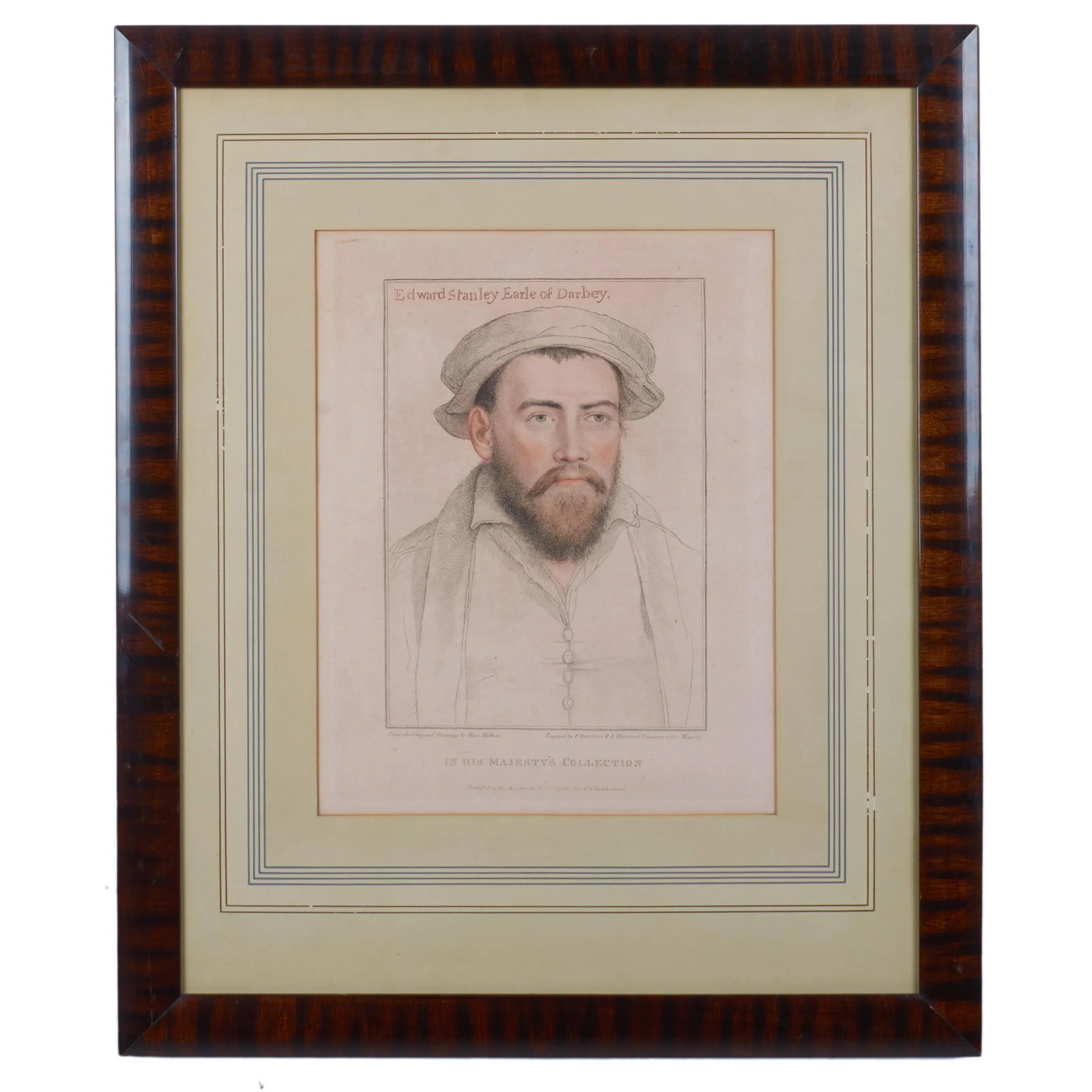 Edward Stanley and Anne Boleyn, Engravings by Bartolozzi After Holdbein C.1790s - 2