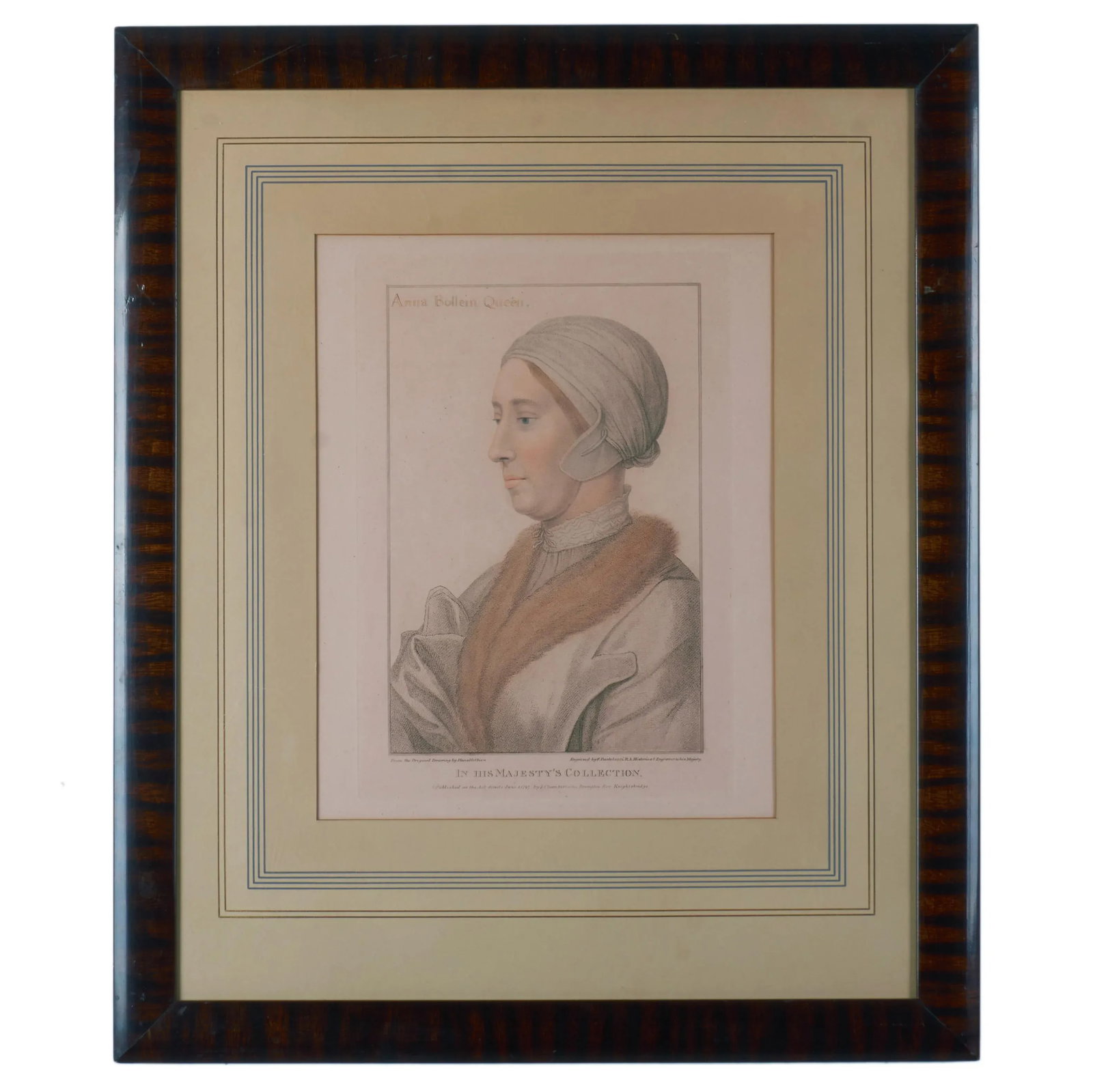 Edward Stanley and Anne Boleyn, Engravings by Bartolozzi After Holdbein C.1790s - 3