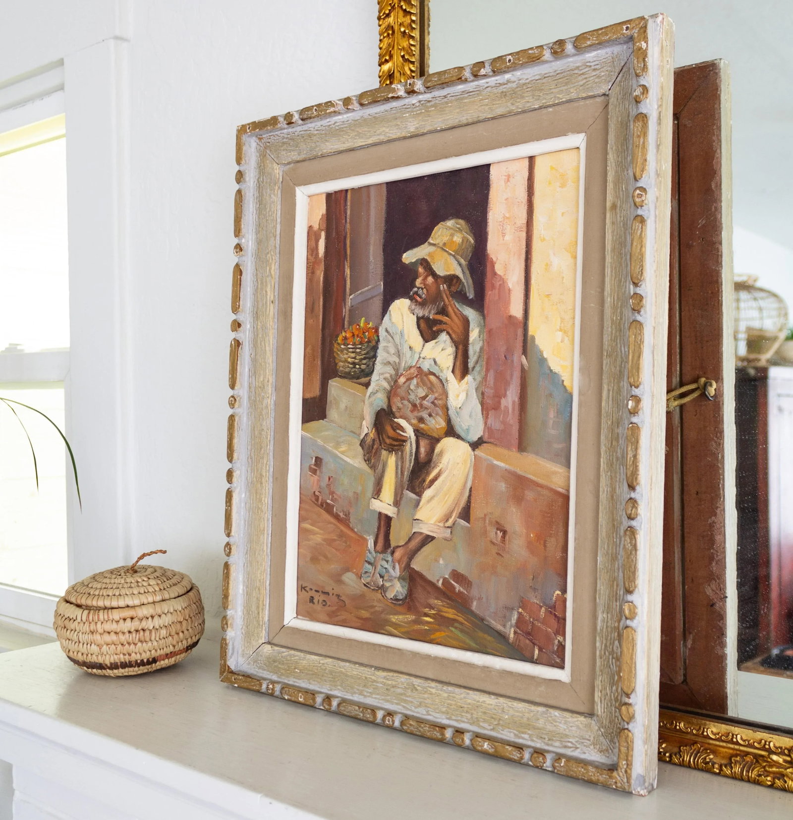 Figurative Painting of a Brazilian Man in Rio by Alfred Koenig - 4
