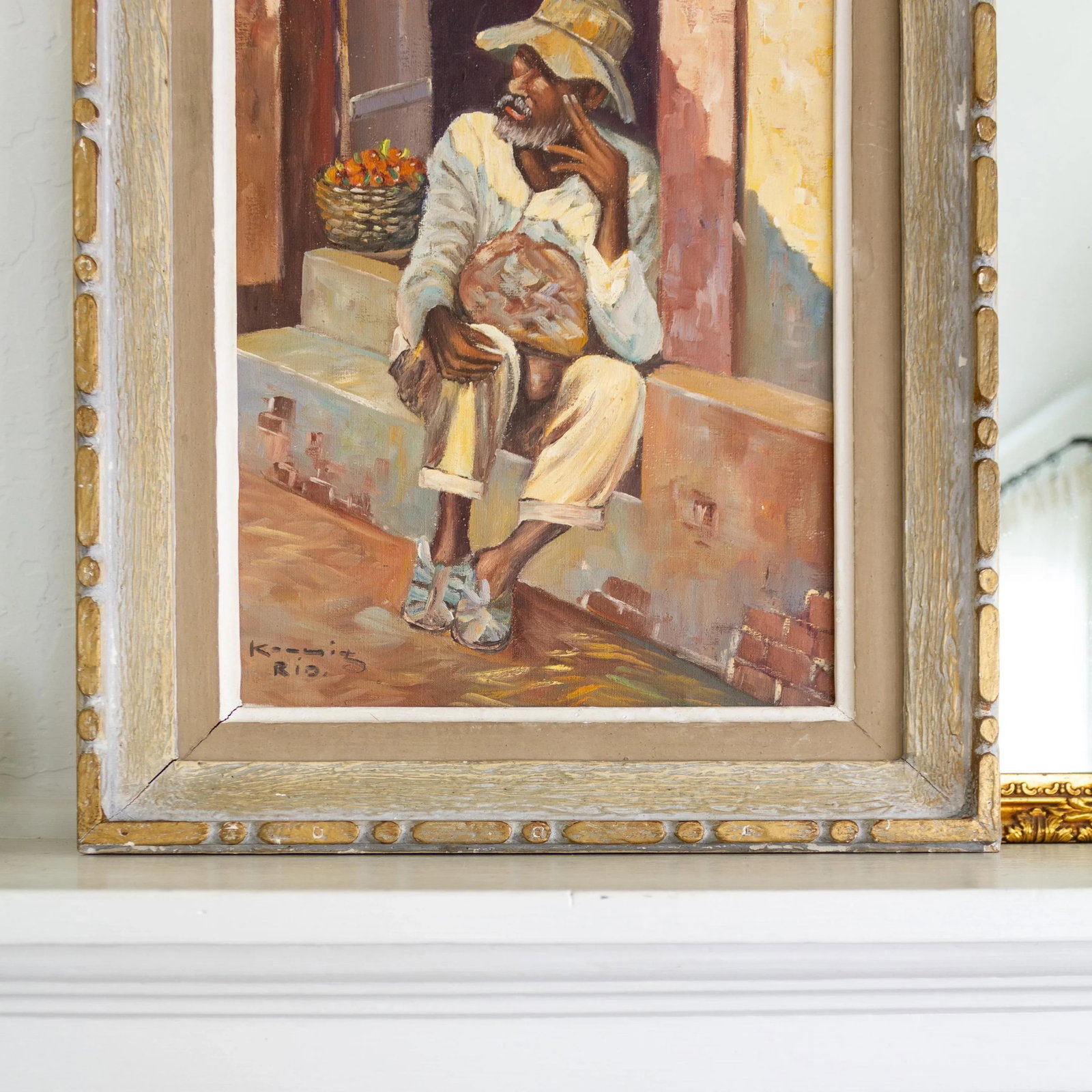 Figurative Painting of a Brazilian Man in Rio by Alfred Koenig - 5