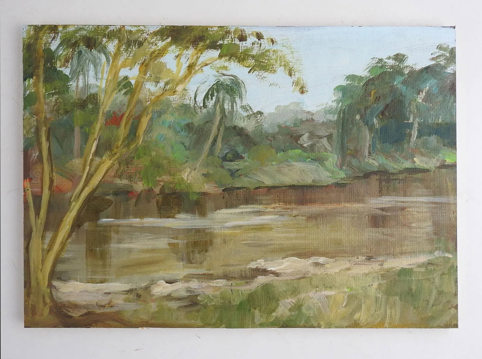 Mid 20th Century Tropical Inlet Painting - 2