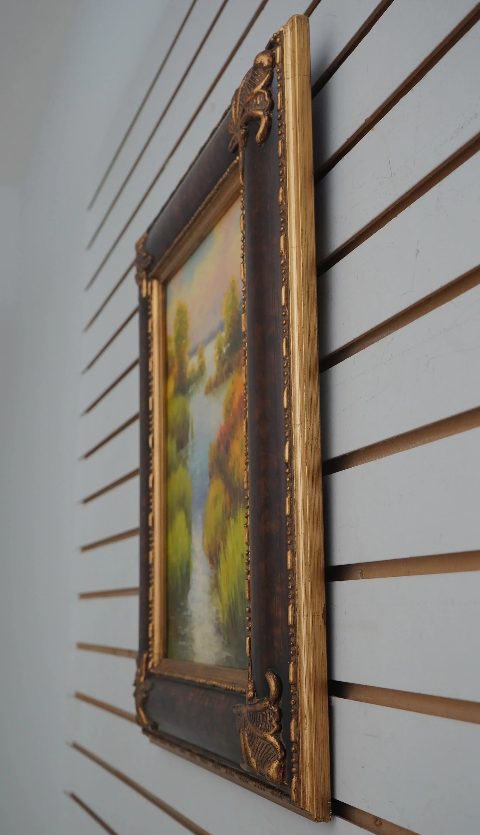Framed Marsh Signed Oil Painting on Canvas ~ Signed - 2