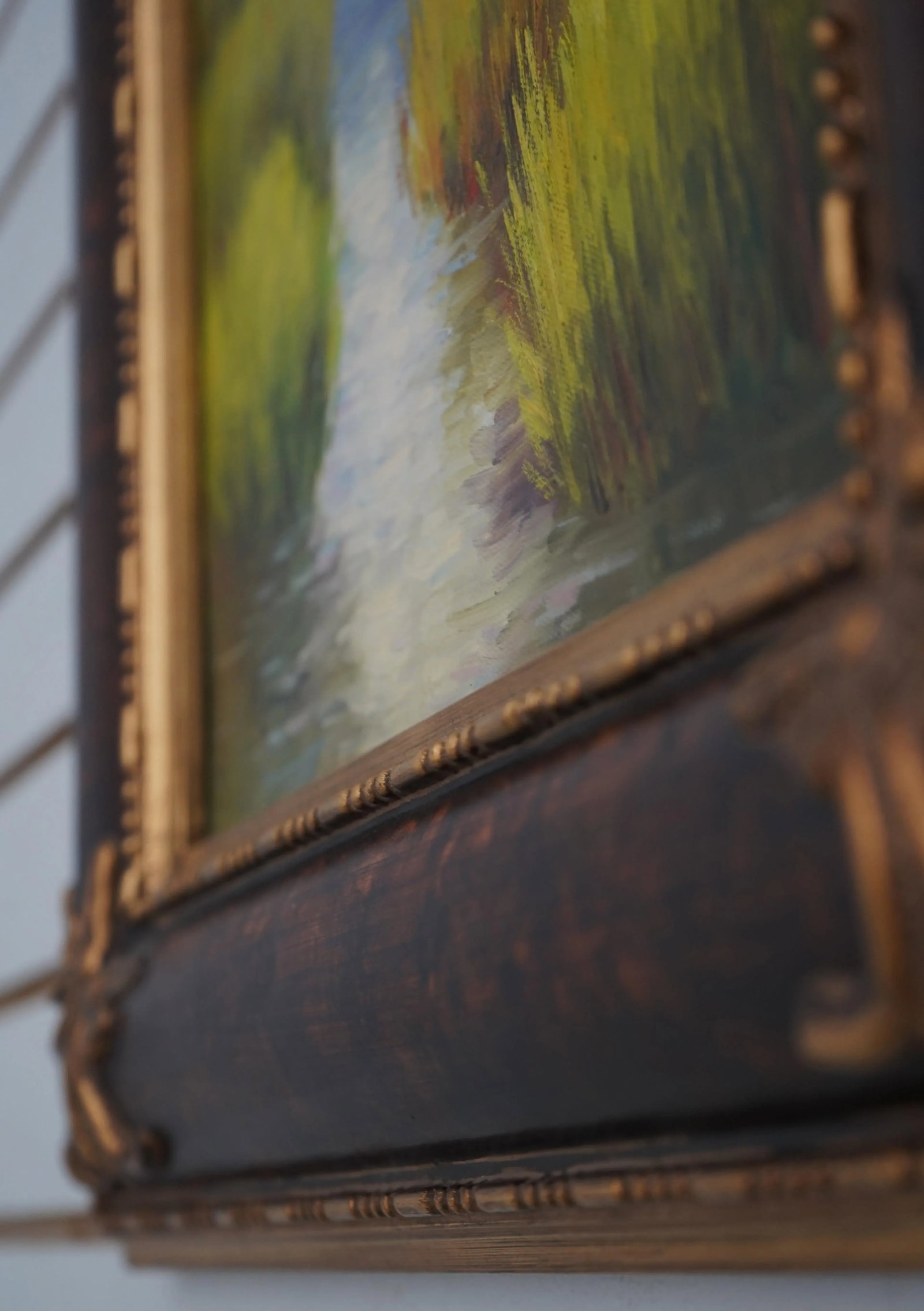 Framed Marsh Signed Oil Painting on Canvas ~ Signed - 7