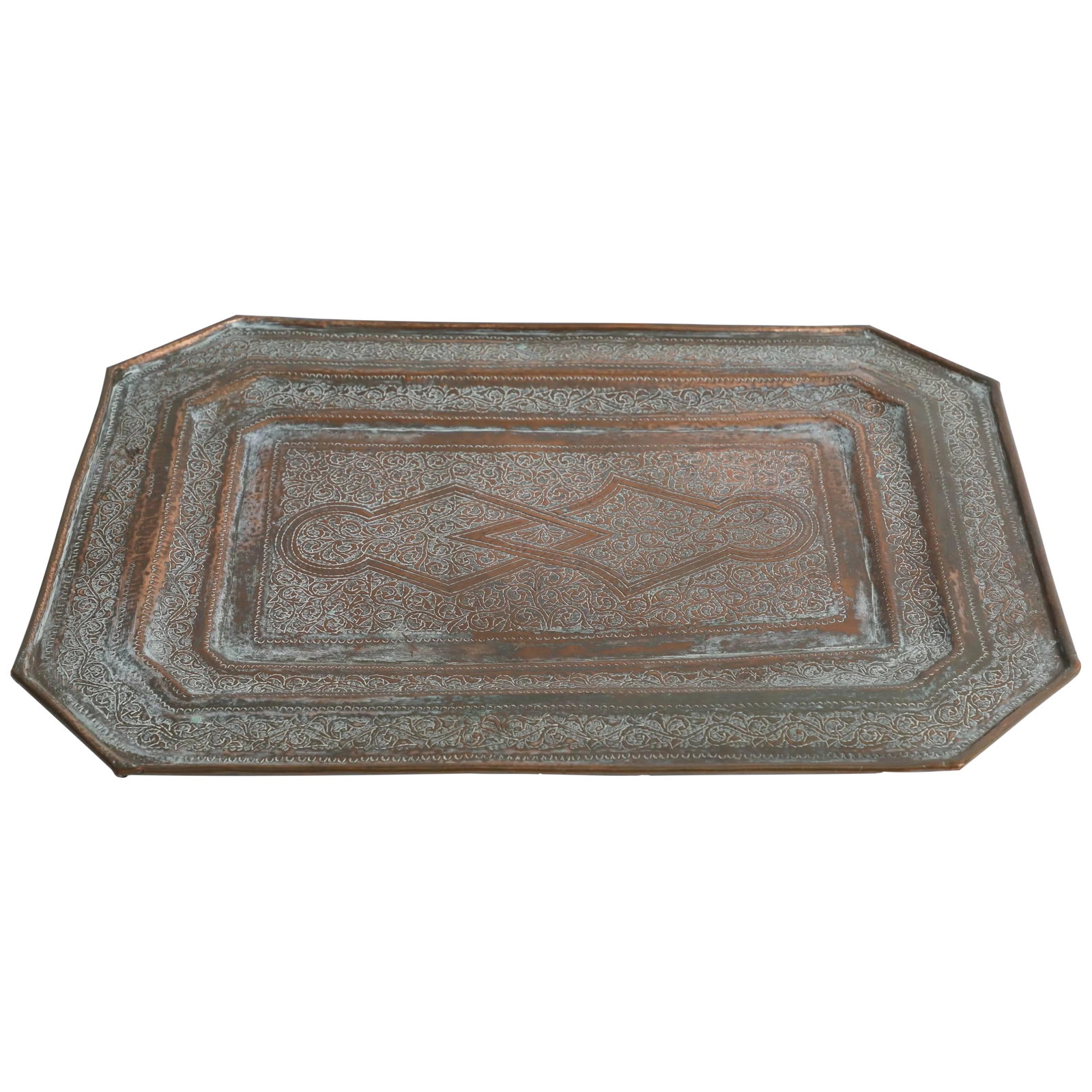 Middle Eastern Octagonal Moorish Copper Tray Charger (1 of 8)